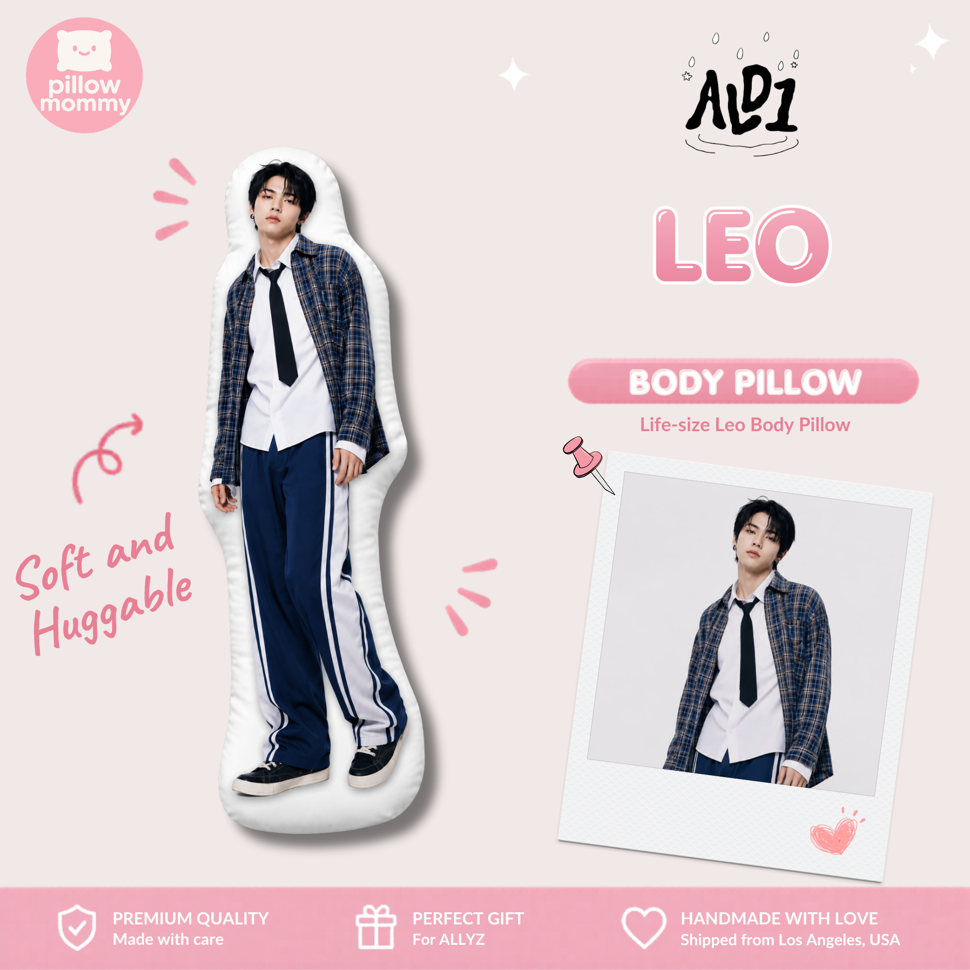 AD1 Leo Life-Size Body Pillow