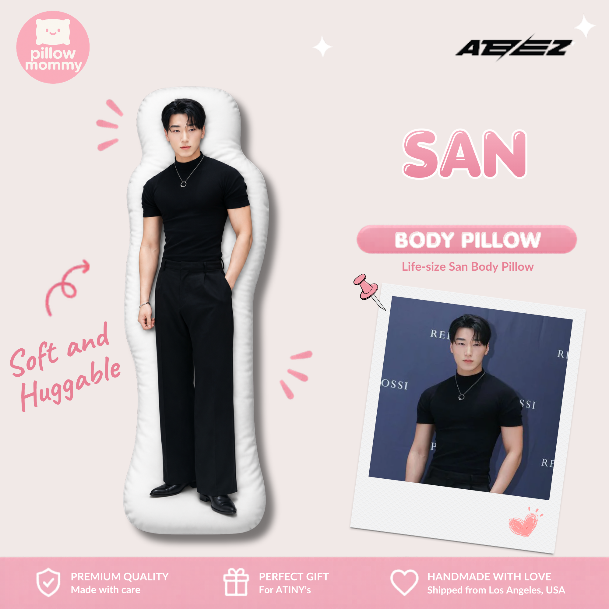 ATEEZ San Life-Size Body Pillow