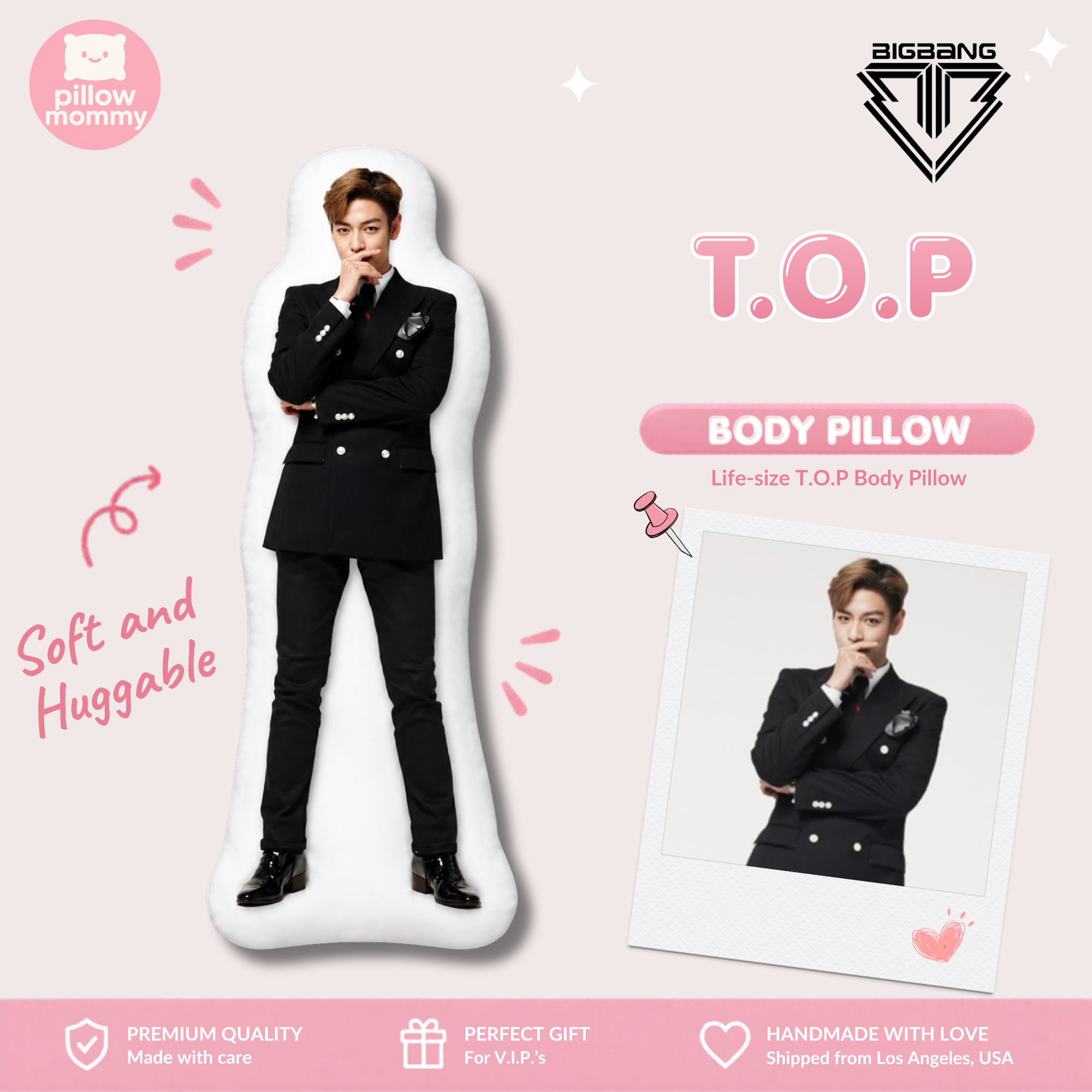 BIGBANG T.O.P Life-Size Body Pillow