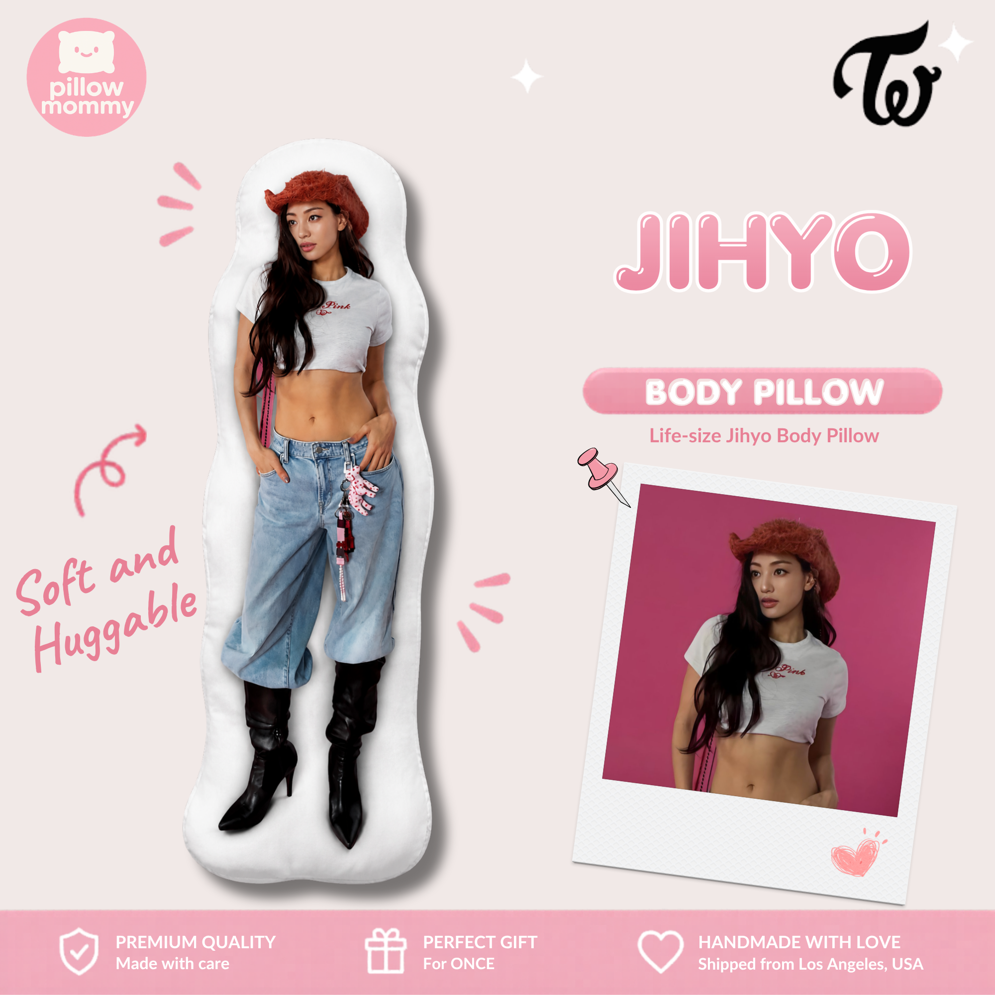 TWICE Jihyo Life-Size Body Pillow