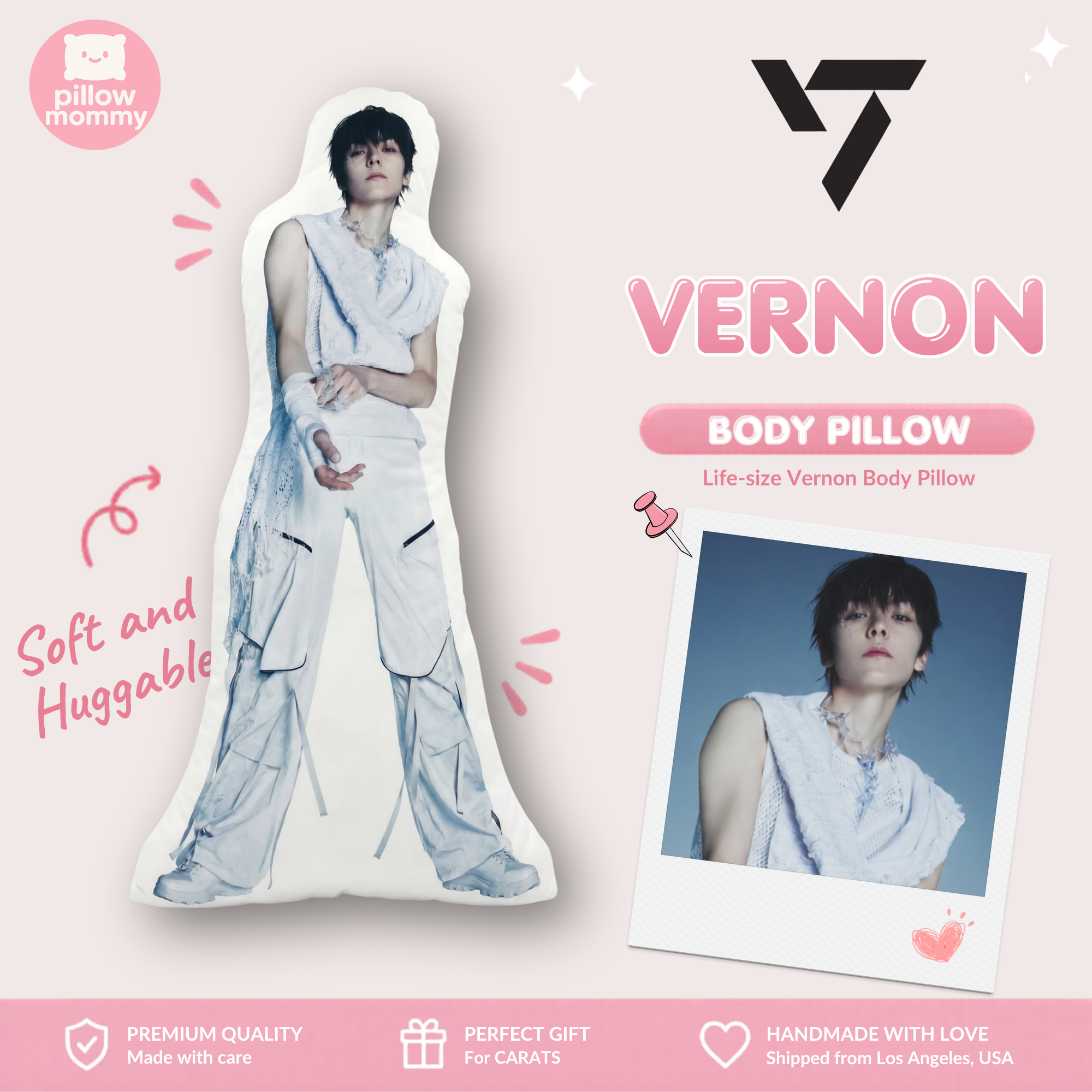 SEVENTEEN Vernon Happy Burstday Life-Size Body Pillow