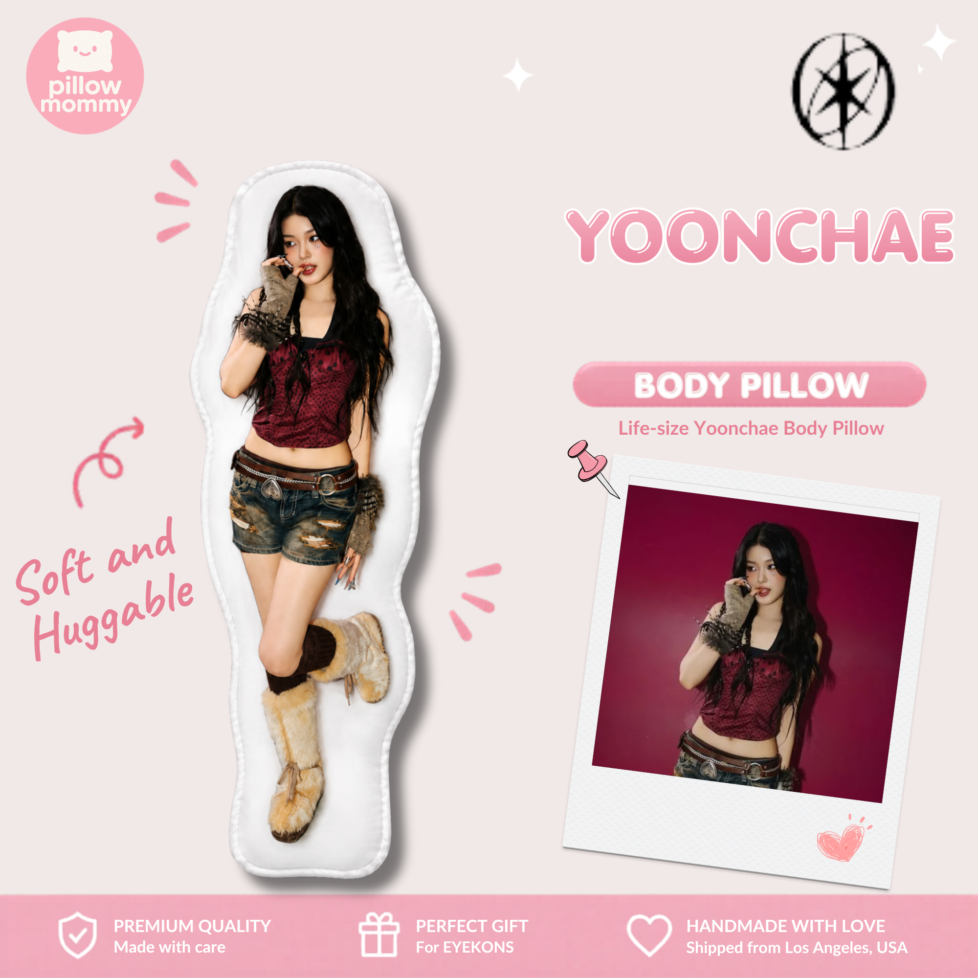 KATSEYE Yoonchae Life-Size Body Pillow