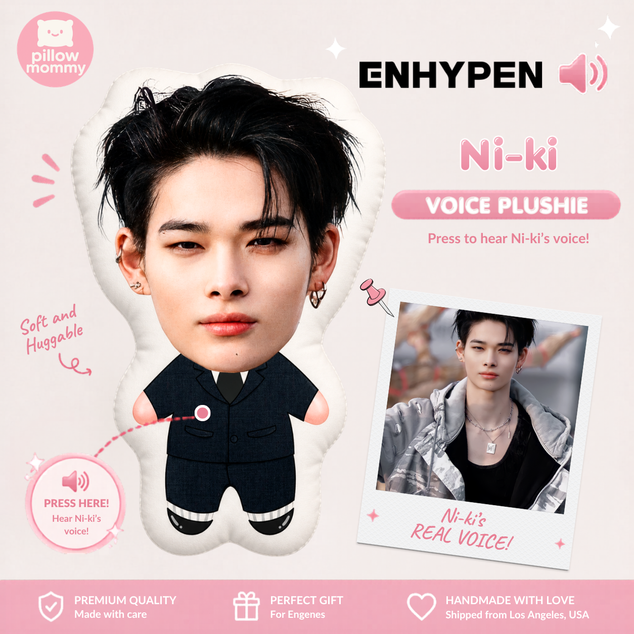 Enhypen Ni-Ki Talking Plushie v2