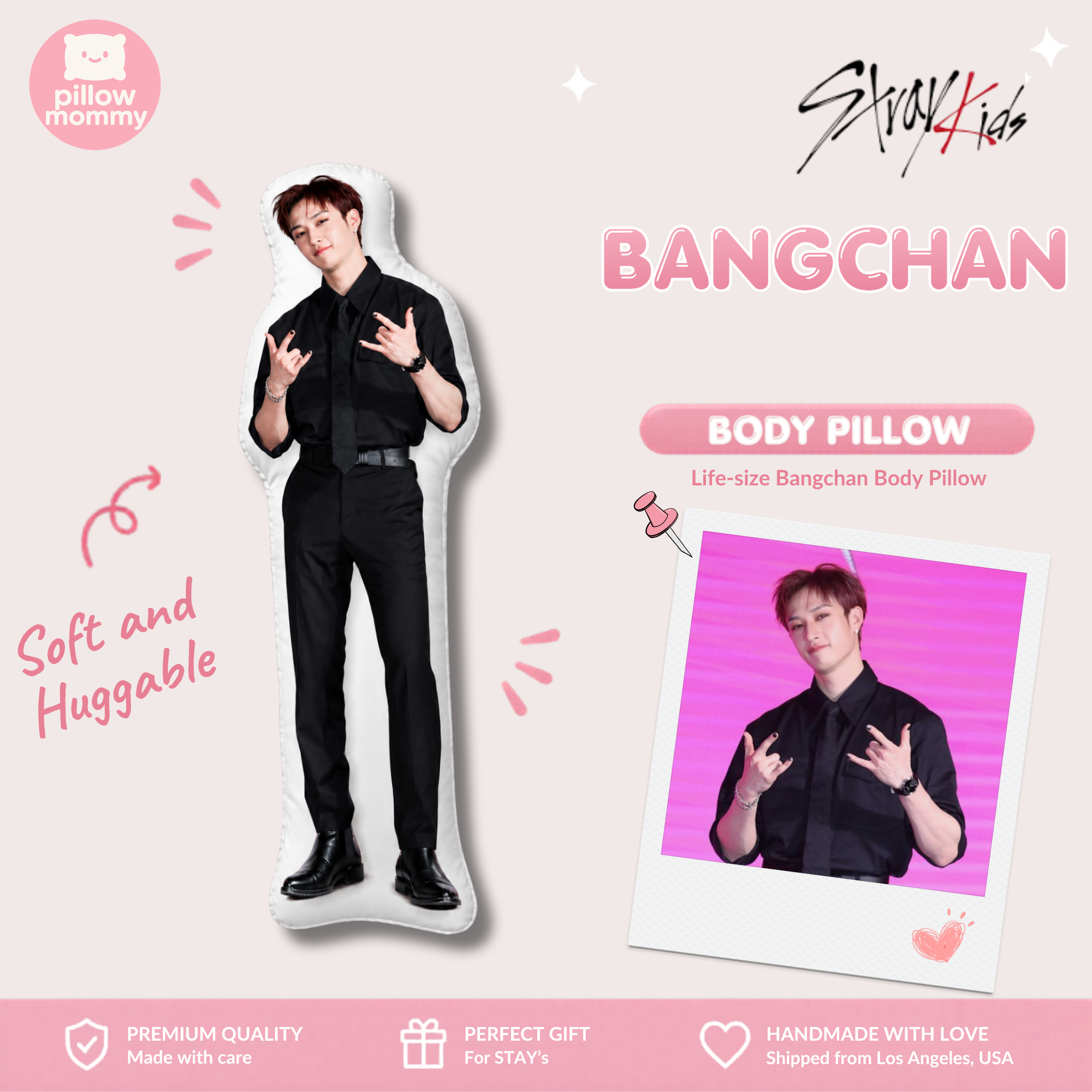 STRAY KIDS Bang Chan Life-Size Body Pillow