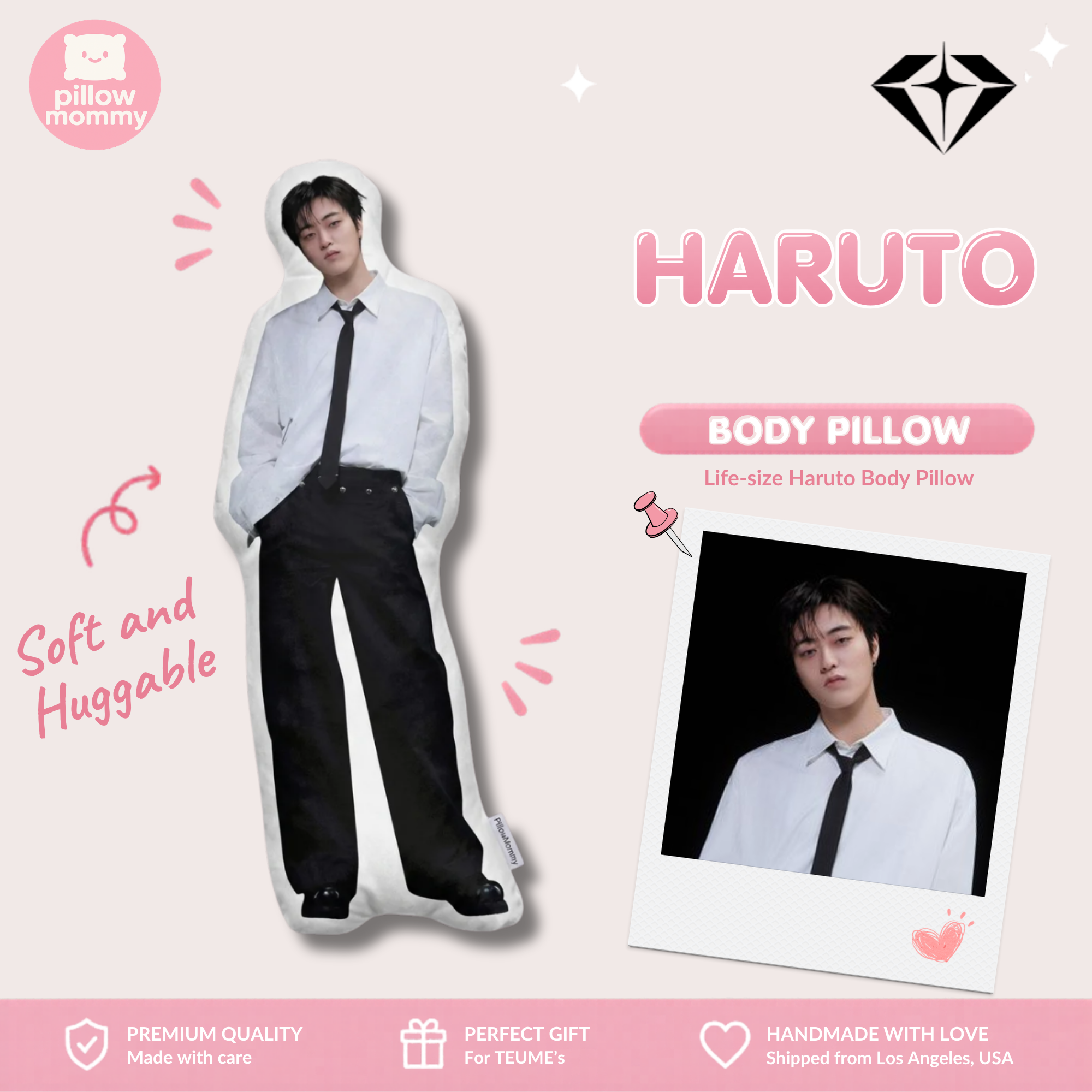 TREASURE Haruto Life-Size Body Pillow