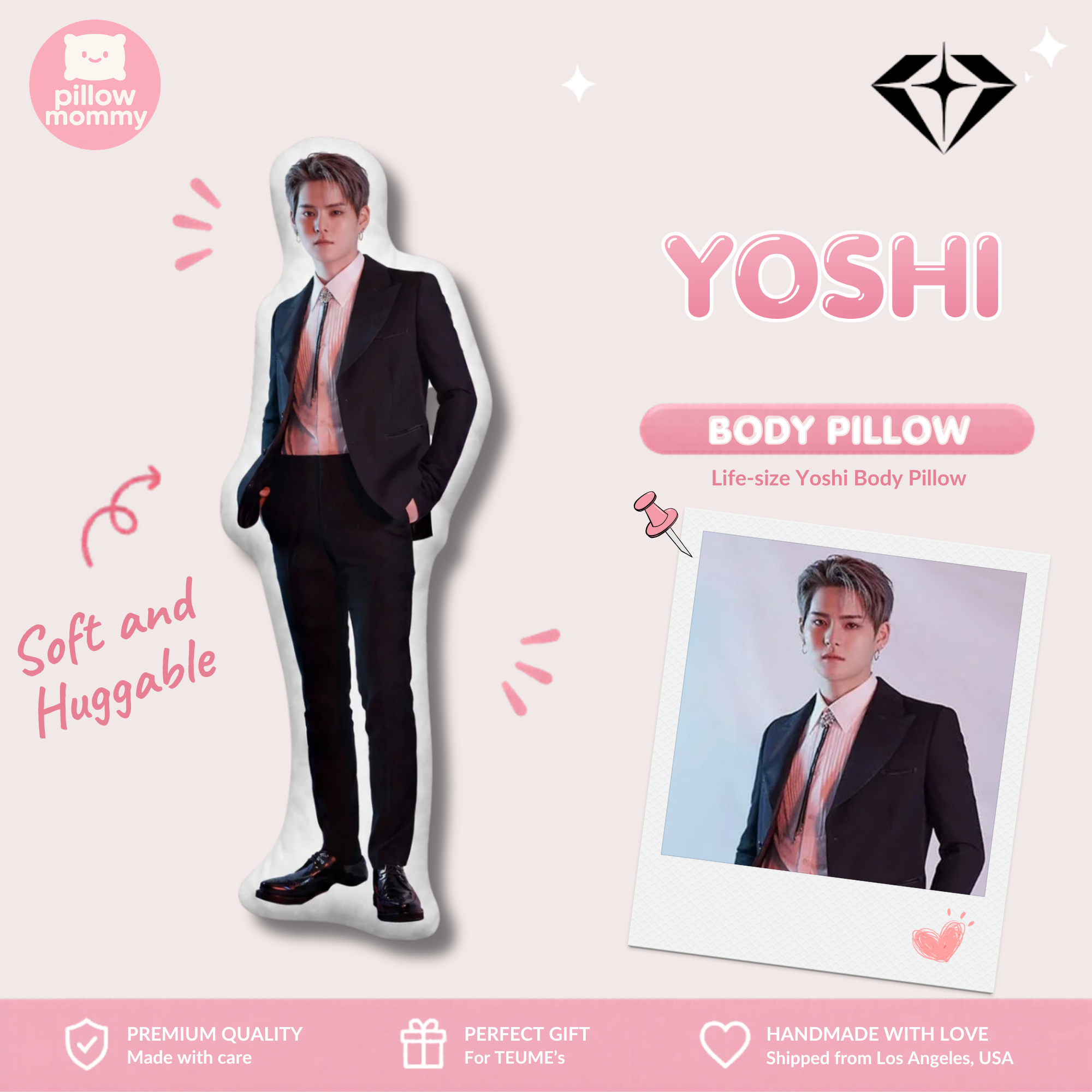 TREASURE Yoshi Life-Size Body Pillow