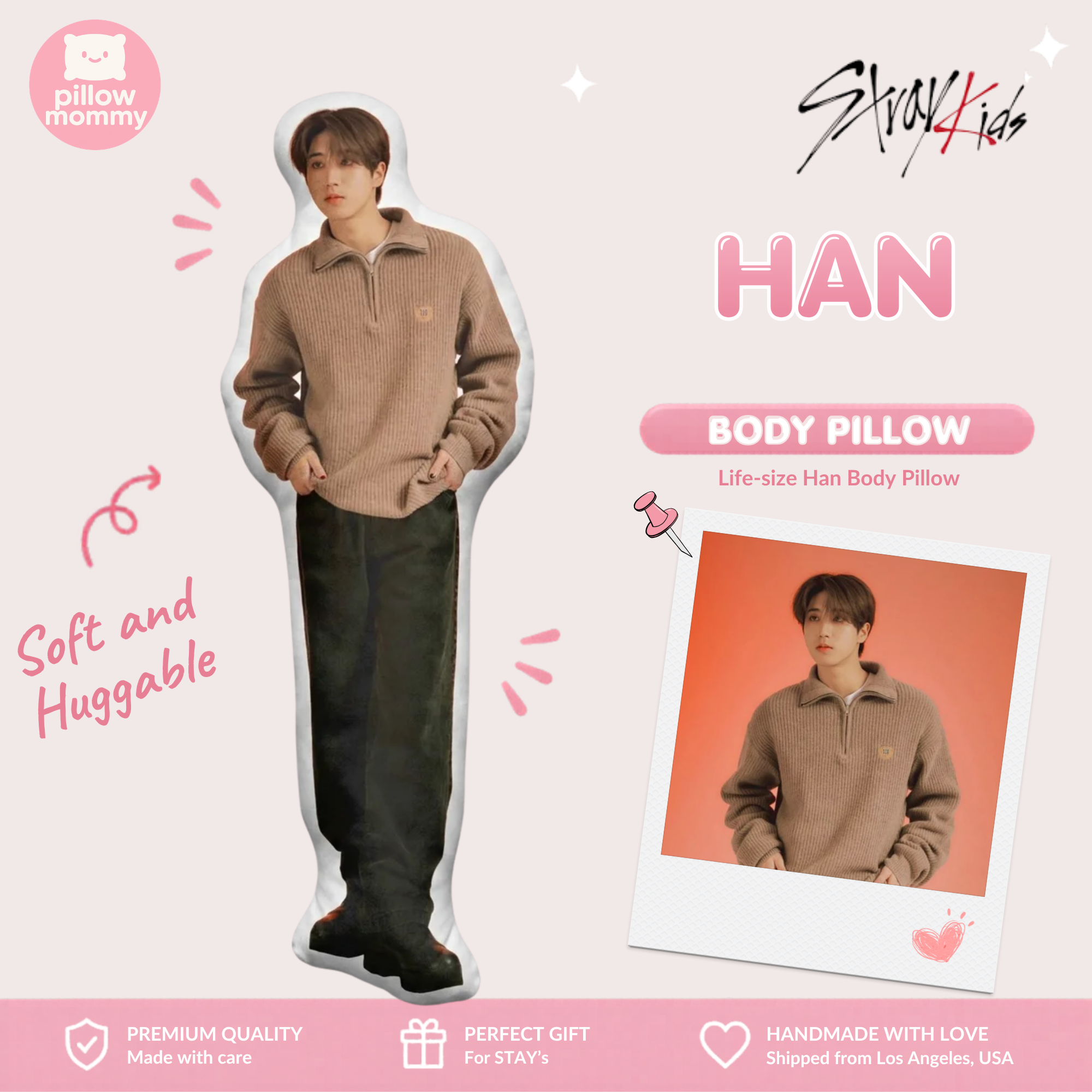 STRAY KIDS Han Life-Size Body Pillow