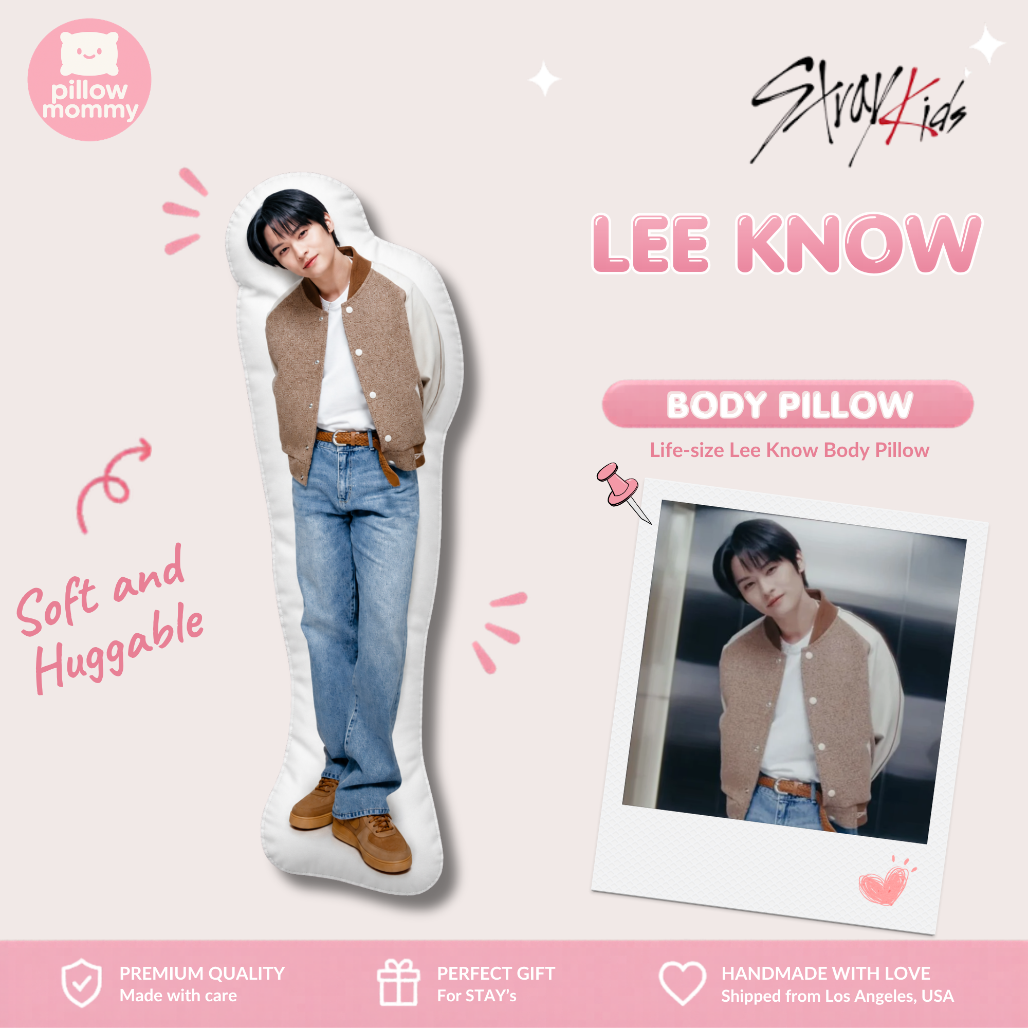 STRAY KIDS Lee Know Life-Size Body Pillow