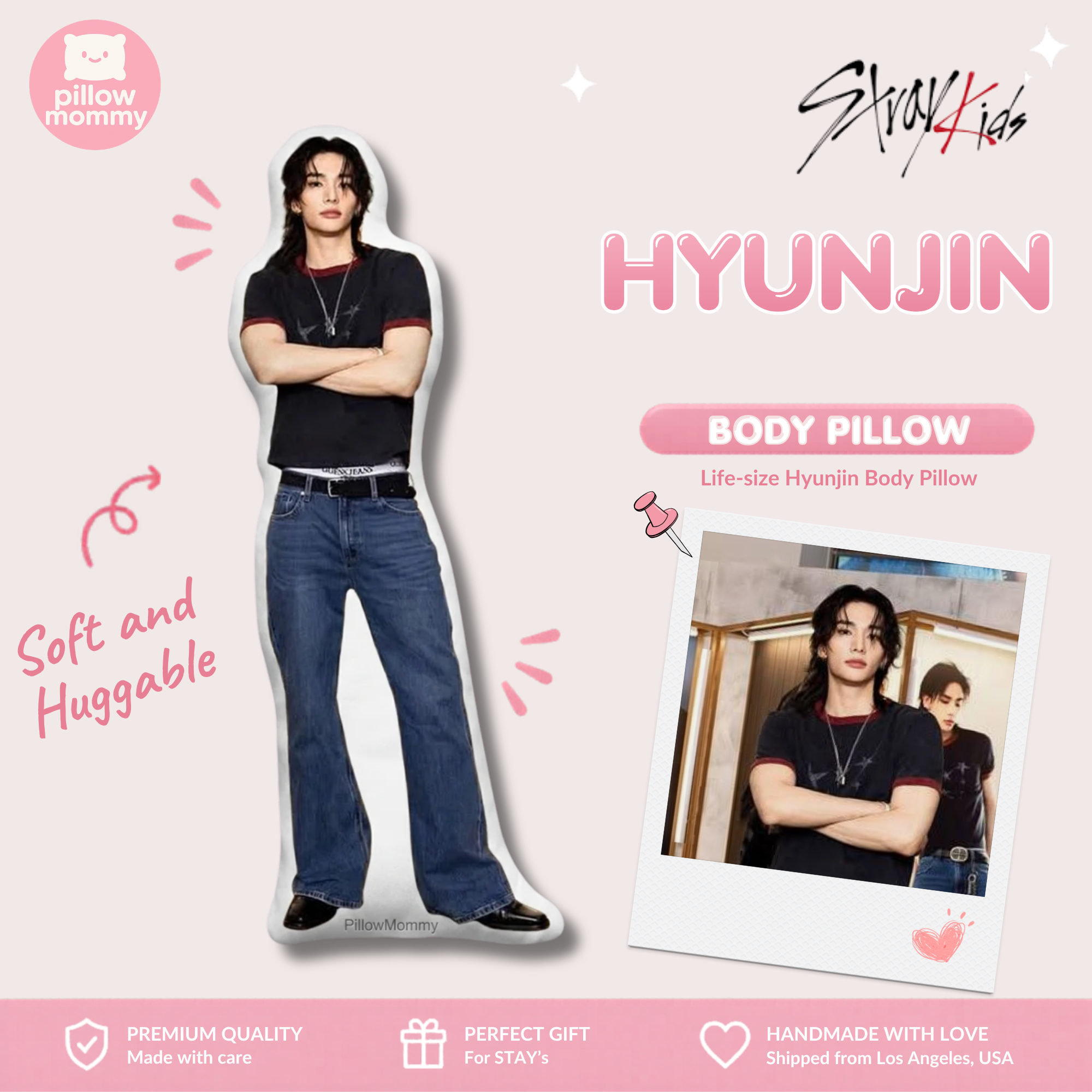 STRAY KIDS Hyunjin Life-Size Body Pillow