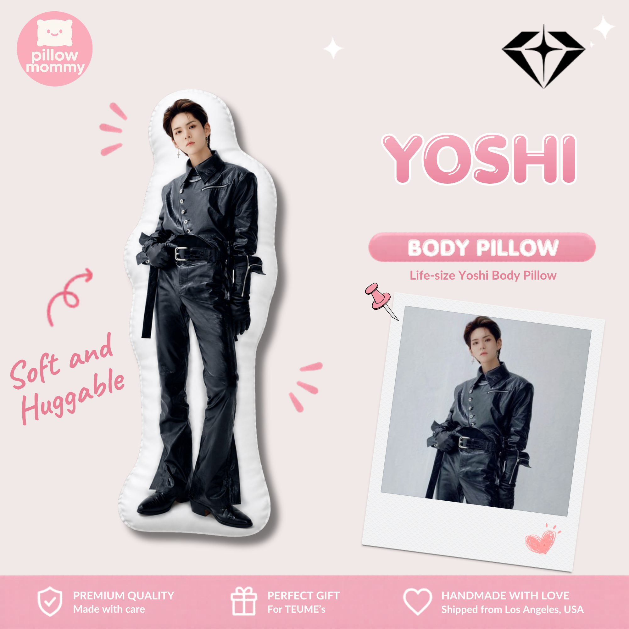 TREASURE Yoshi Life-Size Body Pillow