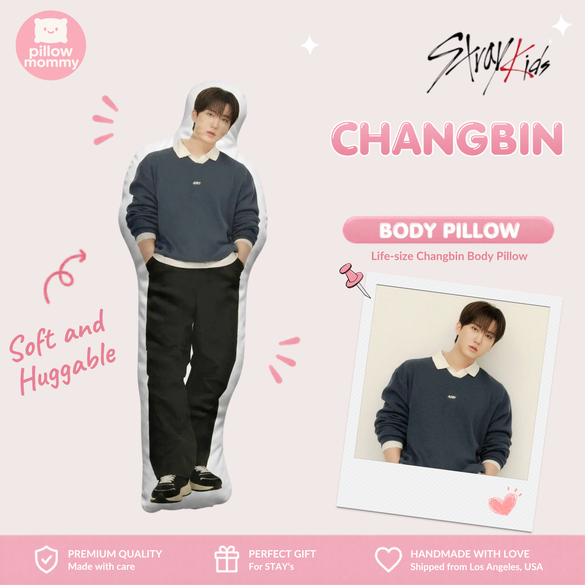 STRAY KIDS Changbin Life-Size Body Pillow