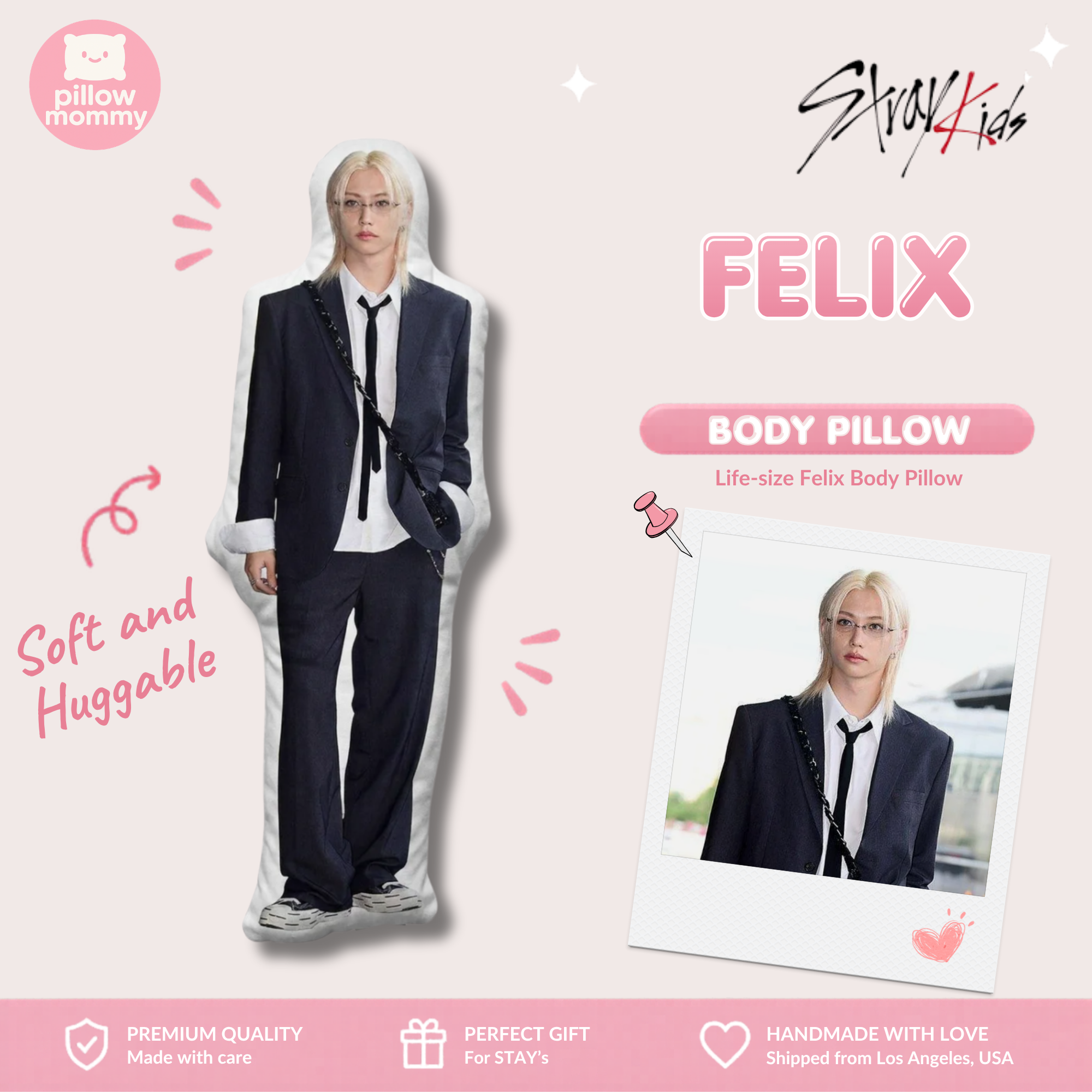 STRAY KIDS Felix Life-Size Body Pillow
