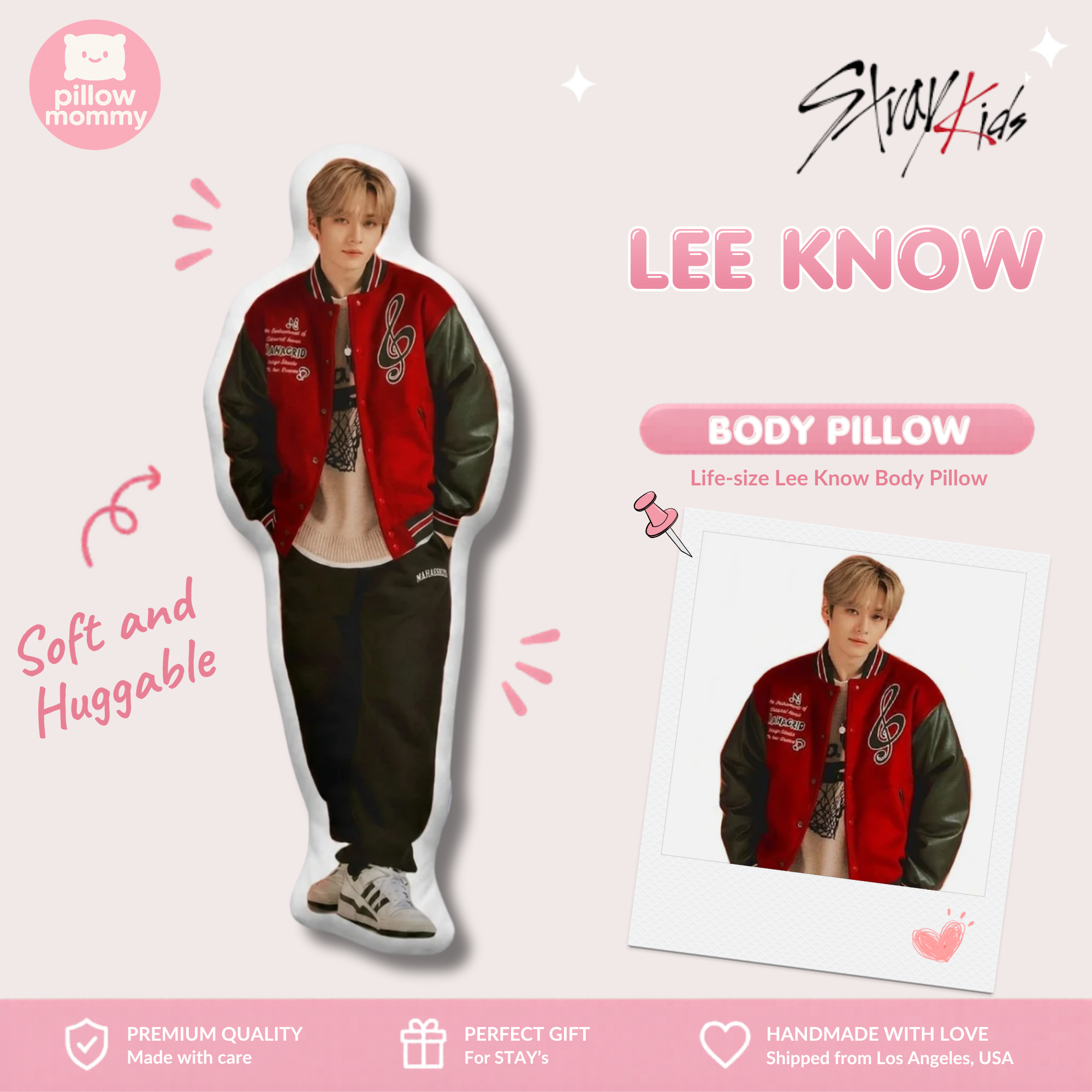 STRAY KIDS Lee Know Life-Size Body Pillow