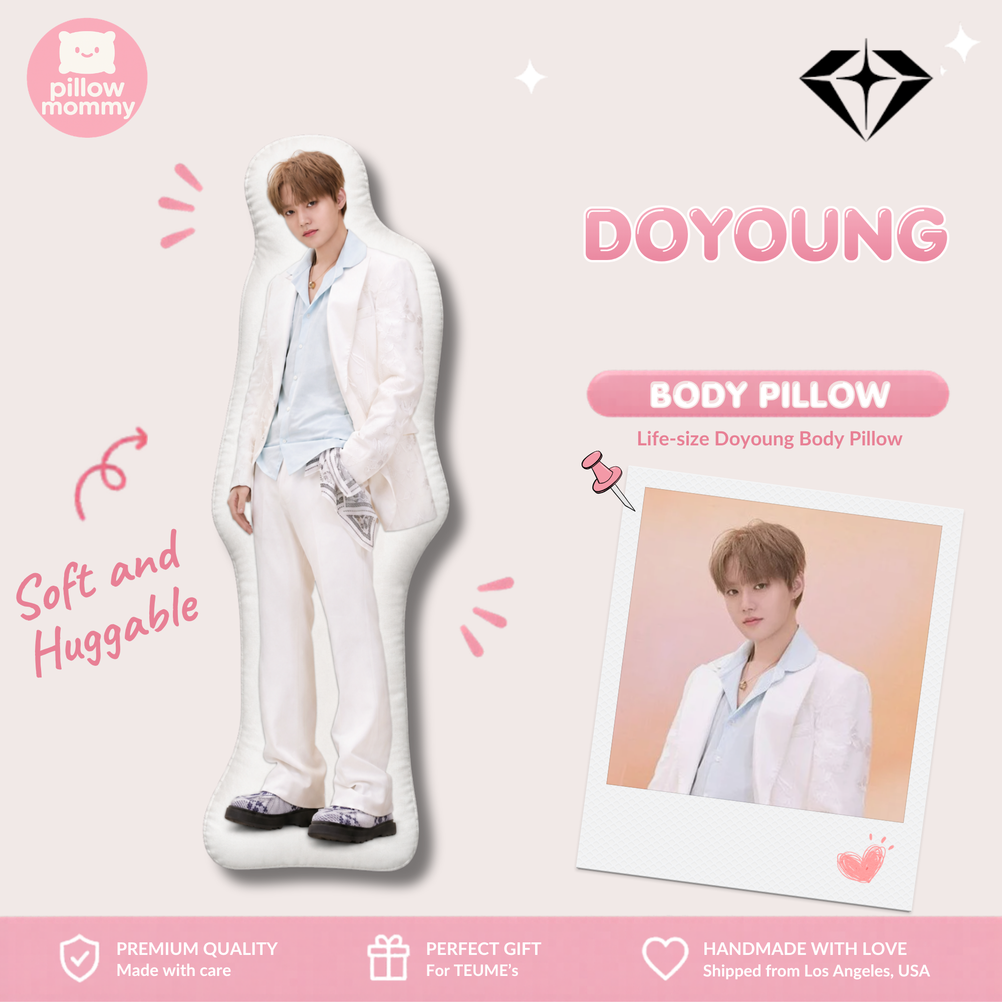 TREASURE Doyoung Life-Size Body Pillow