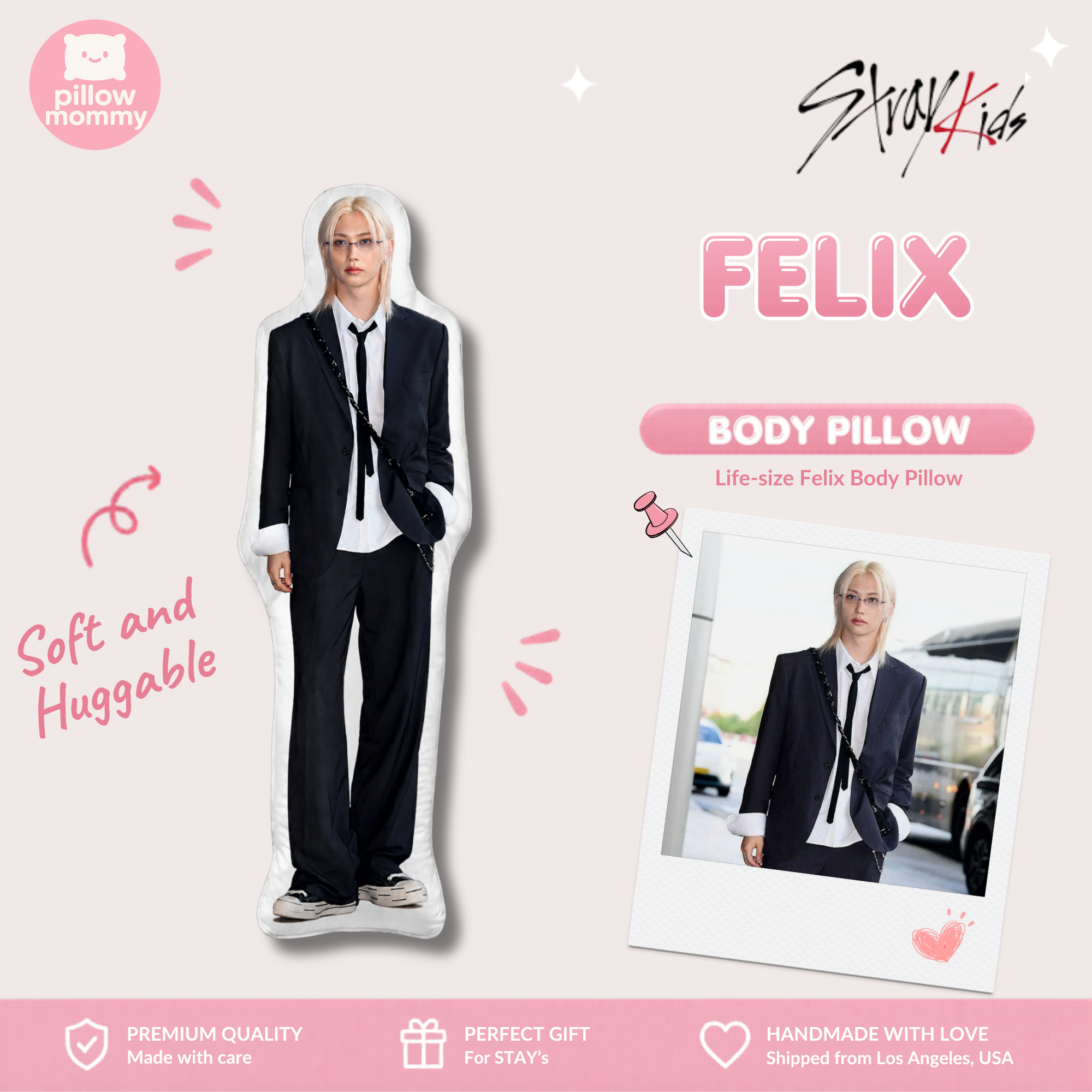 STRAY KIDS Felix Life-Size Body Pillow