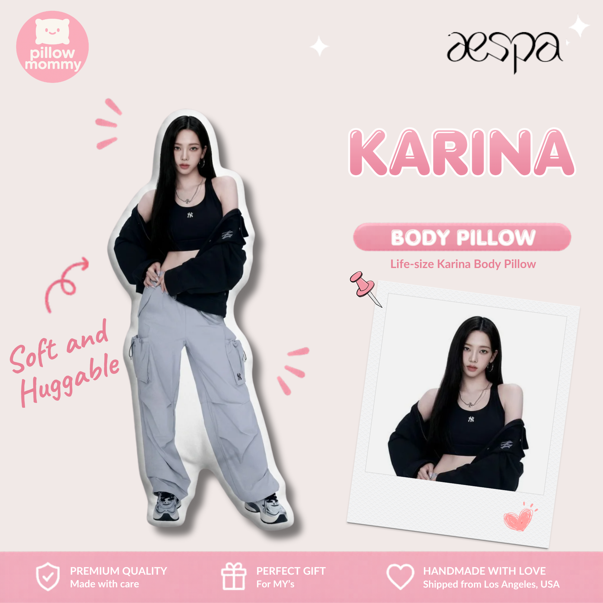 AESPA Karina Life-Size Body Pillow