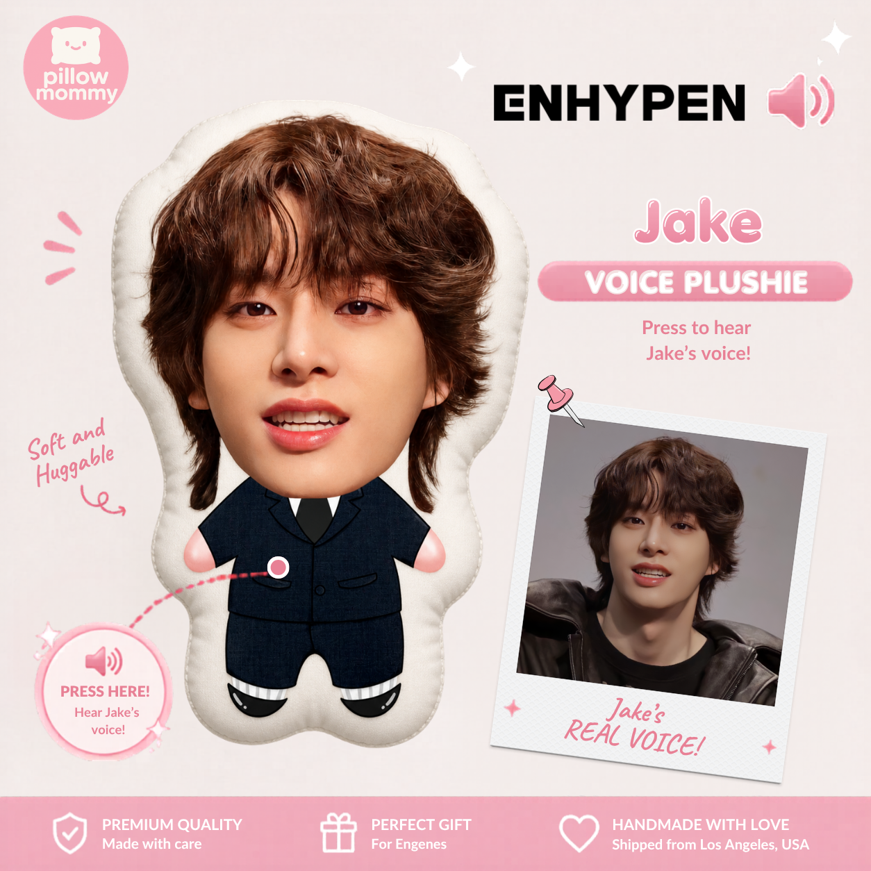 Enhypen Jake Talking Plushie v2