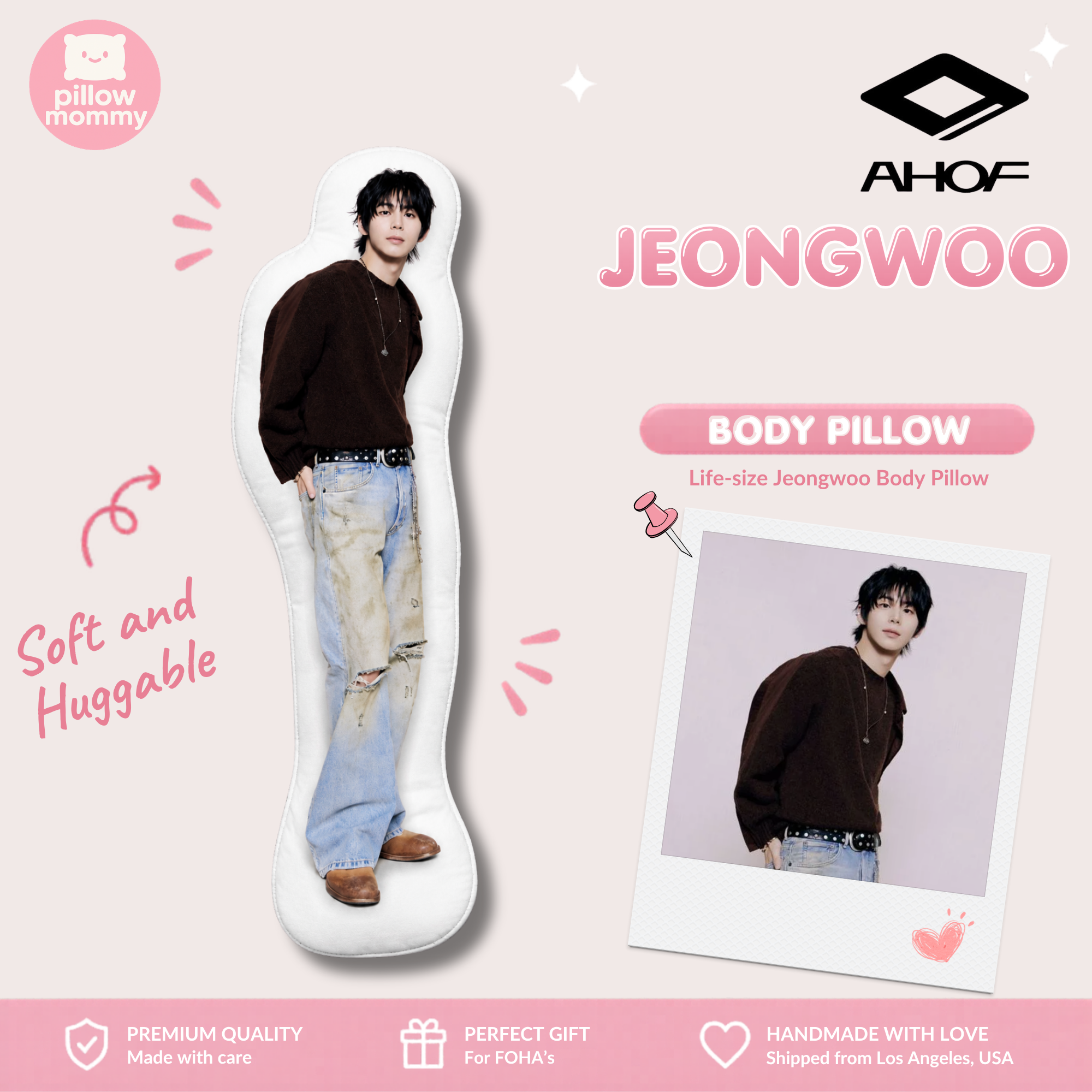 AHOF Jeongwoo Life-Size Body Pillow