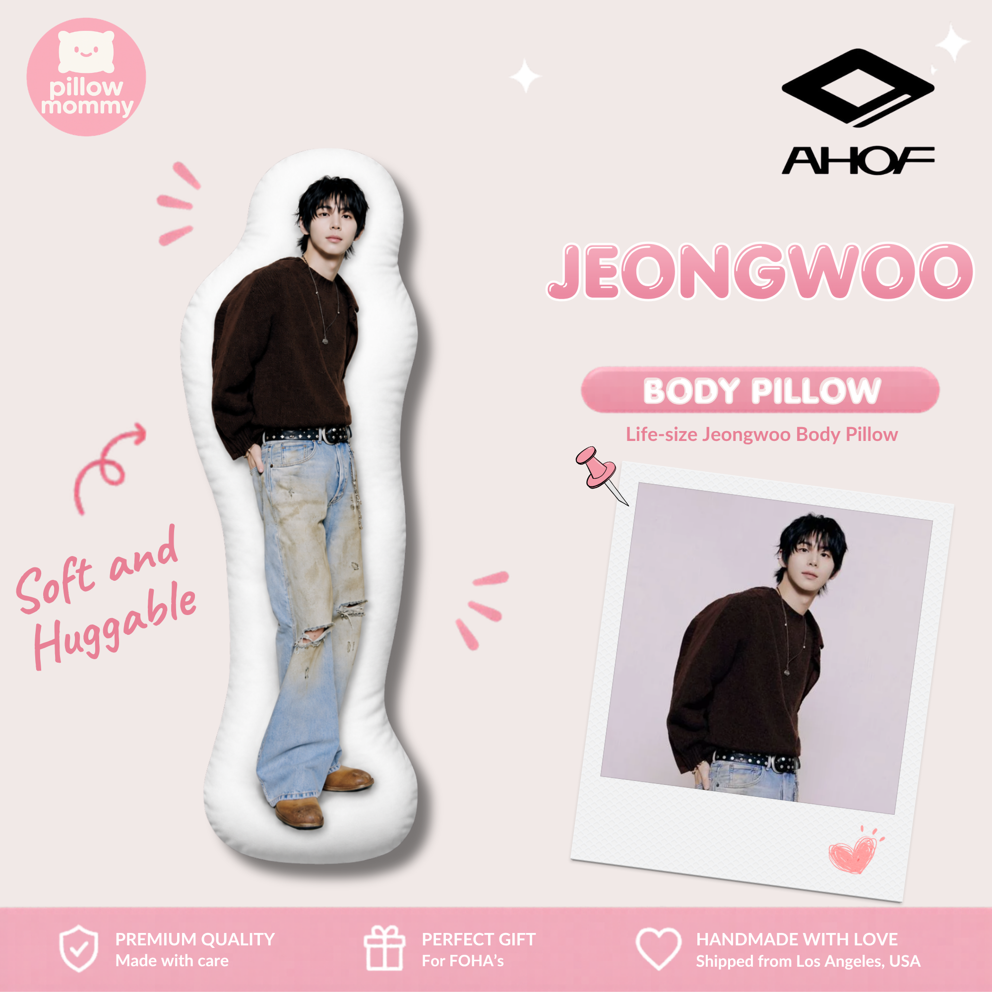 AHOF Jeongwoo Life-Size Body Pillow