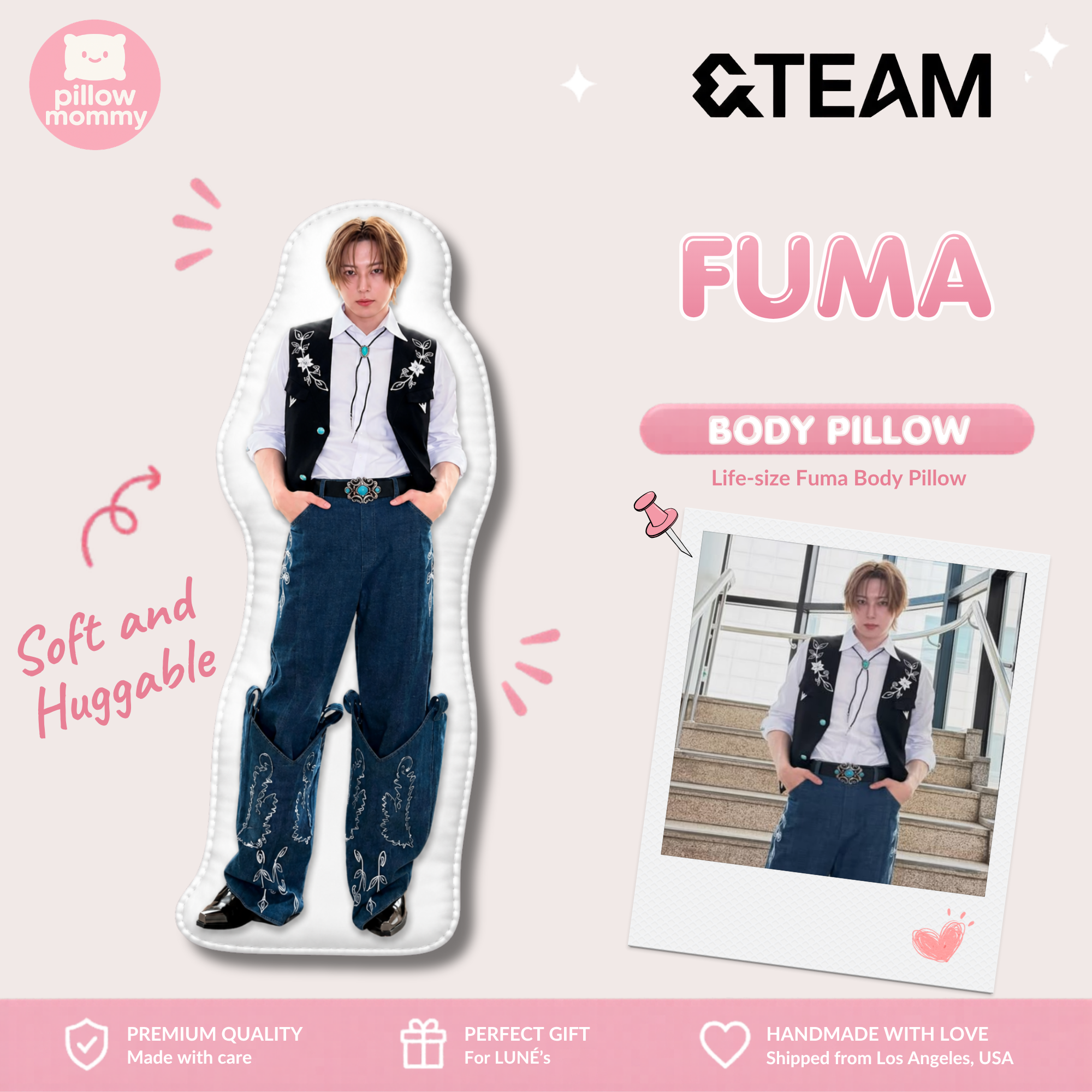 &TEAM Fuma Life-Size Body Pillow