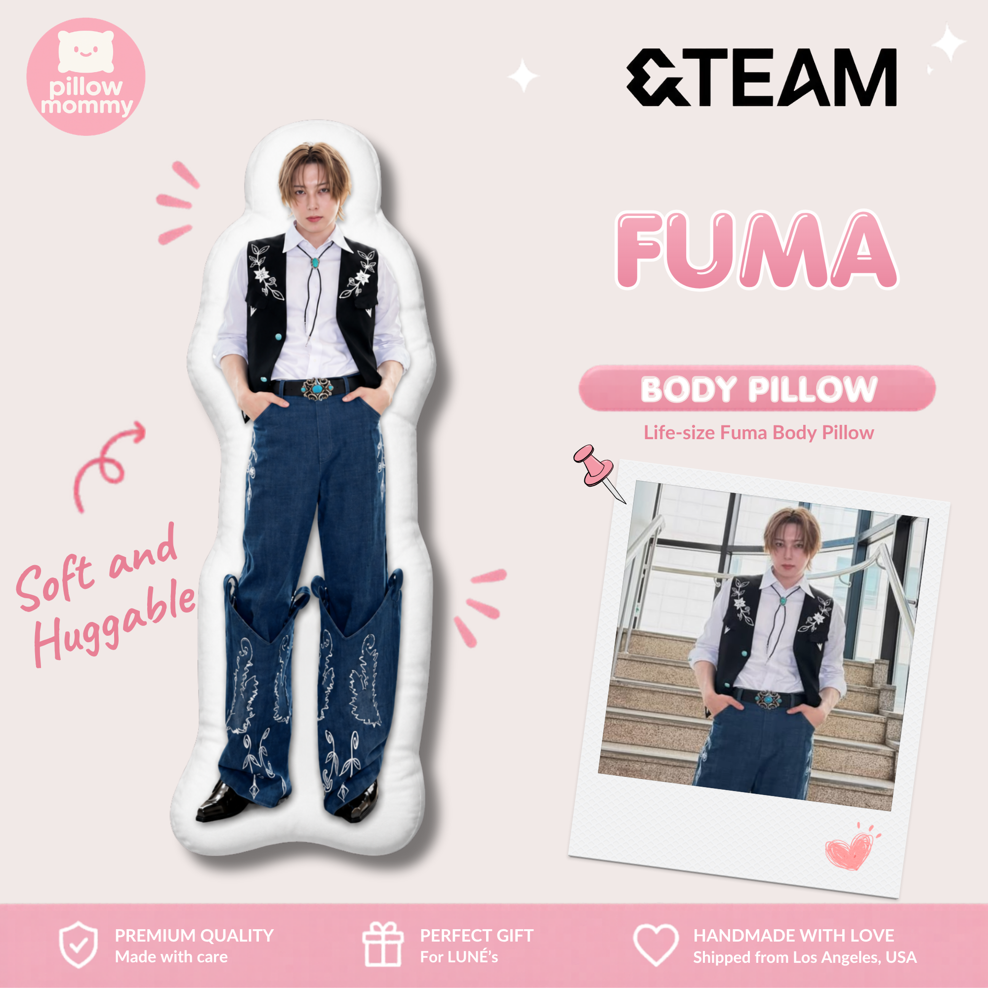 &TEAM Fuma Life-Size Body Pillow
