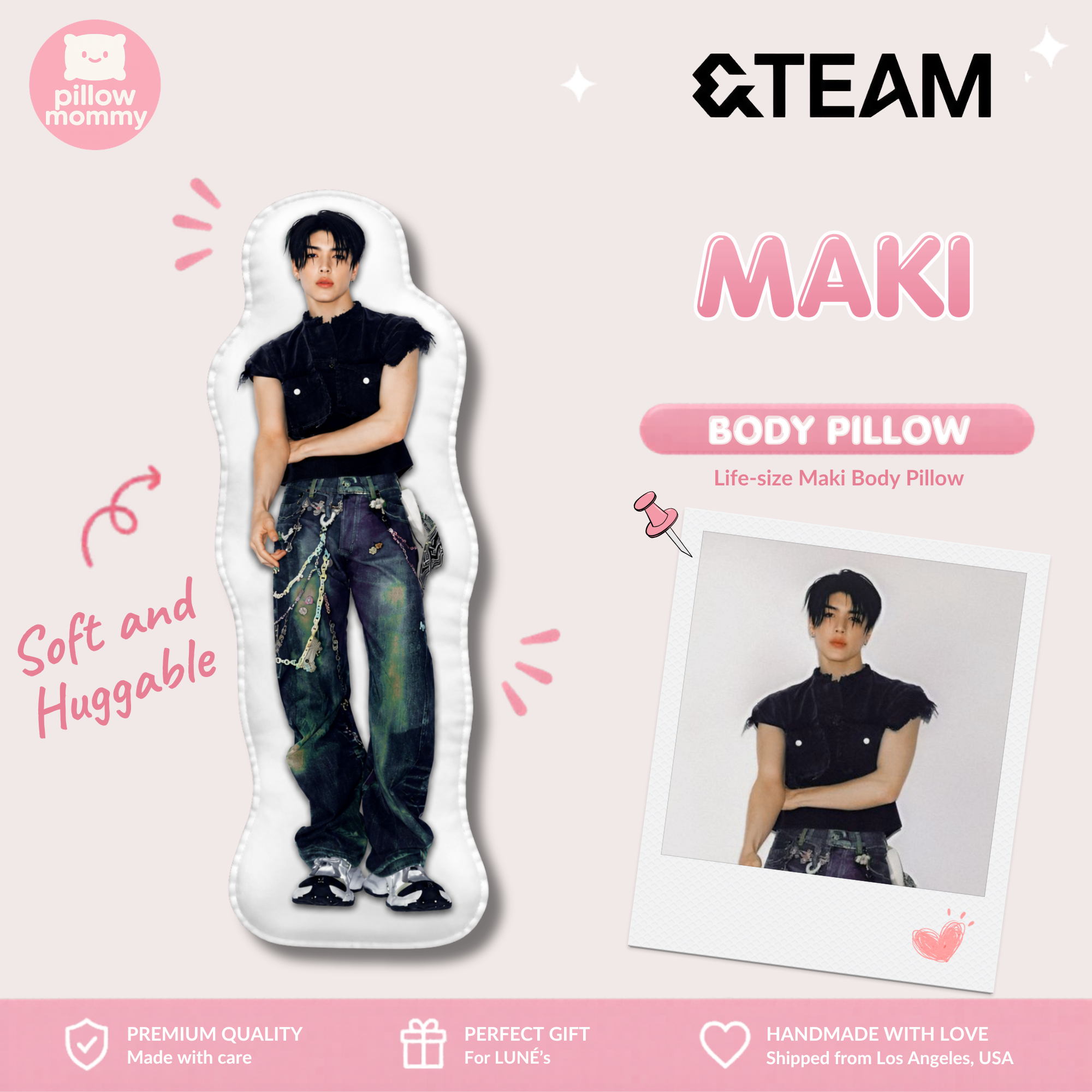 &TEAM Maki Life-Size Body Pillow