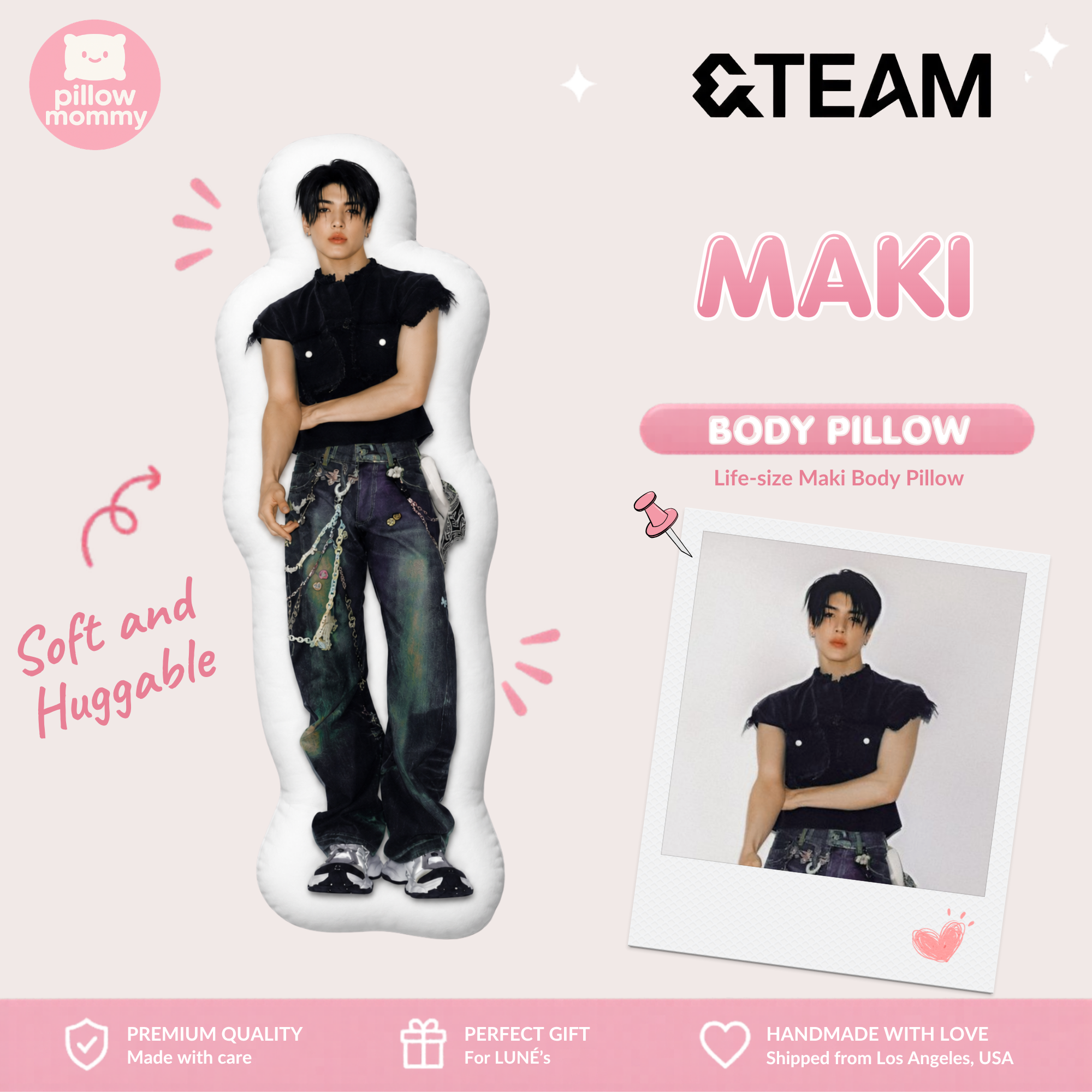 &TEAM Maki Life-Size Body Pillow