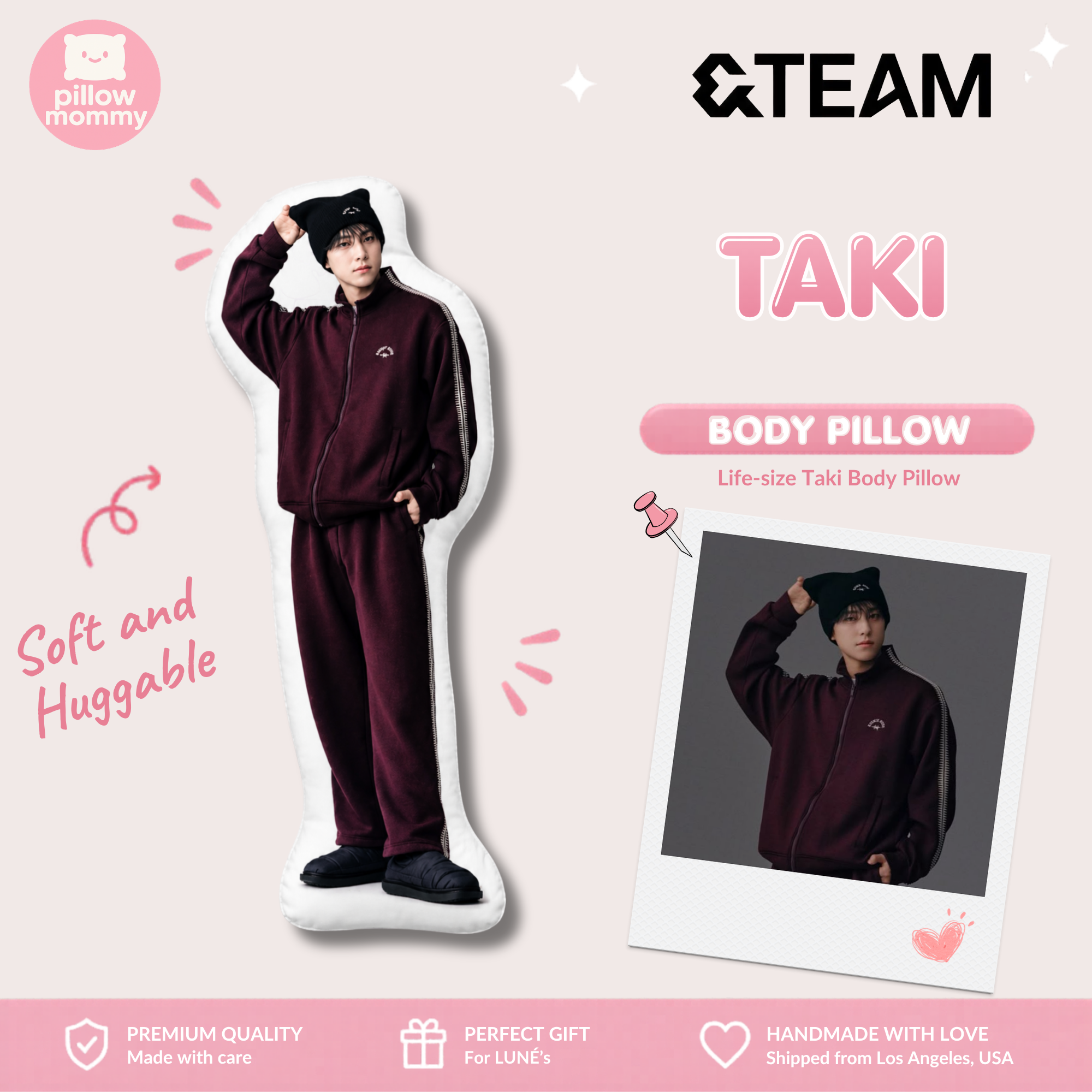 &TEAM Taki Life-Size Body Pillow