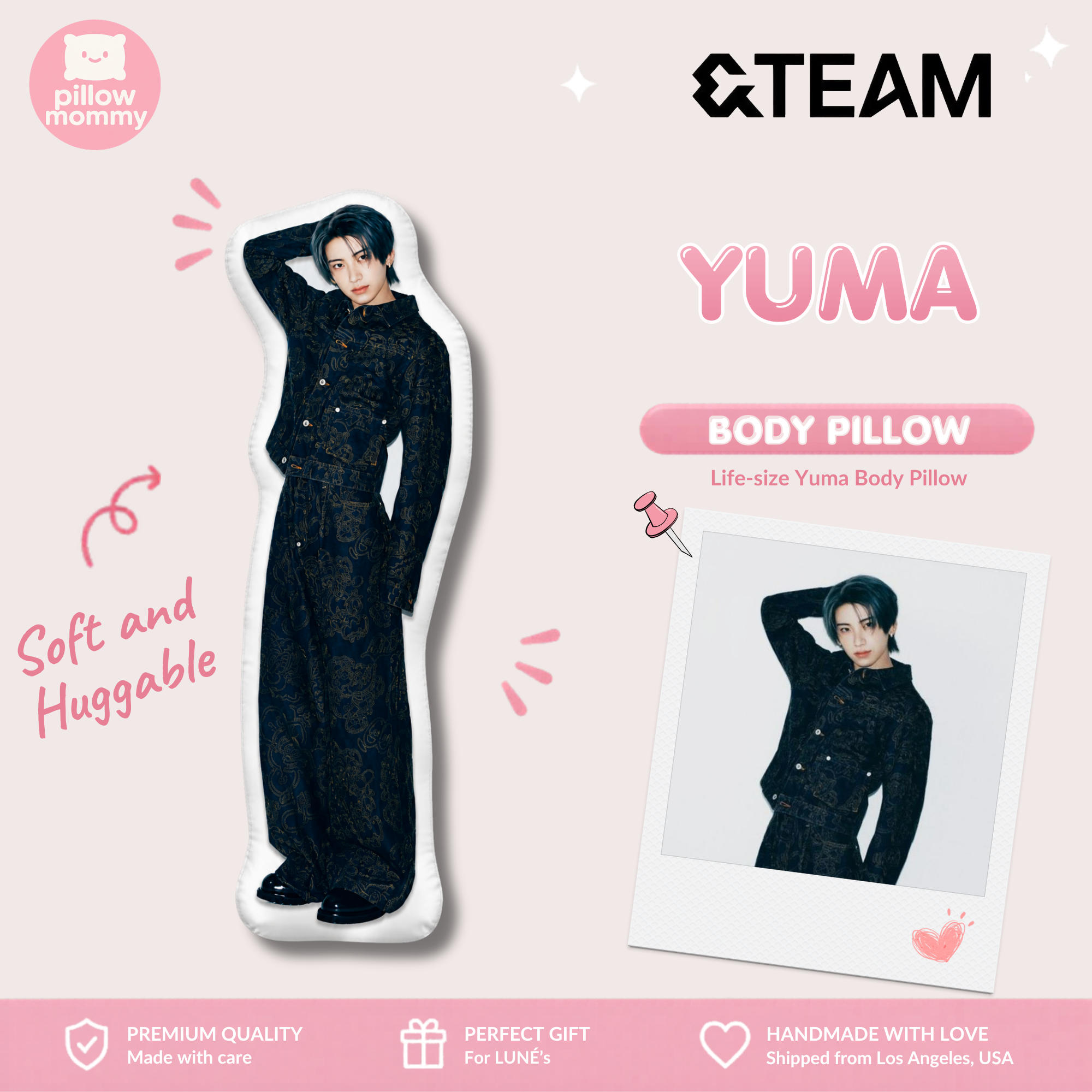 &TEAM Yuma Life-Size Body Pillow