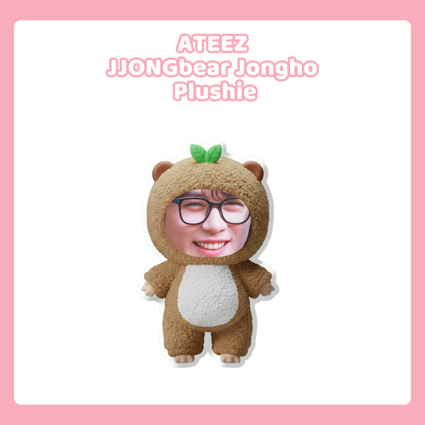 ATEEZ JJONGbear Jongho Plushie