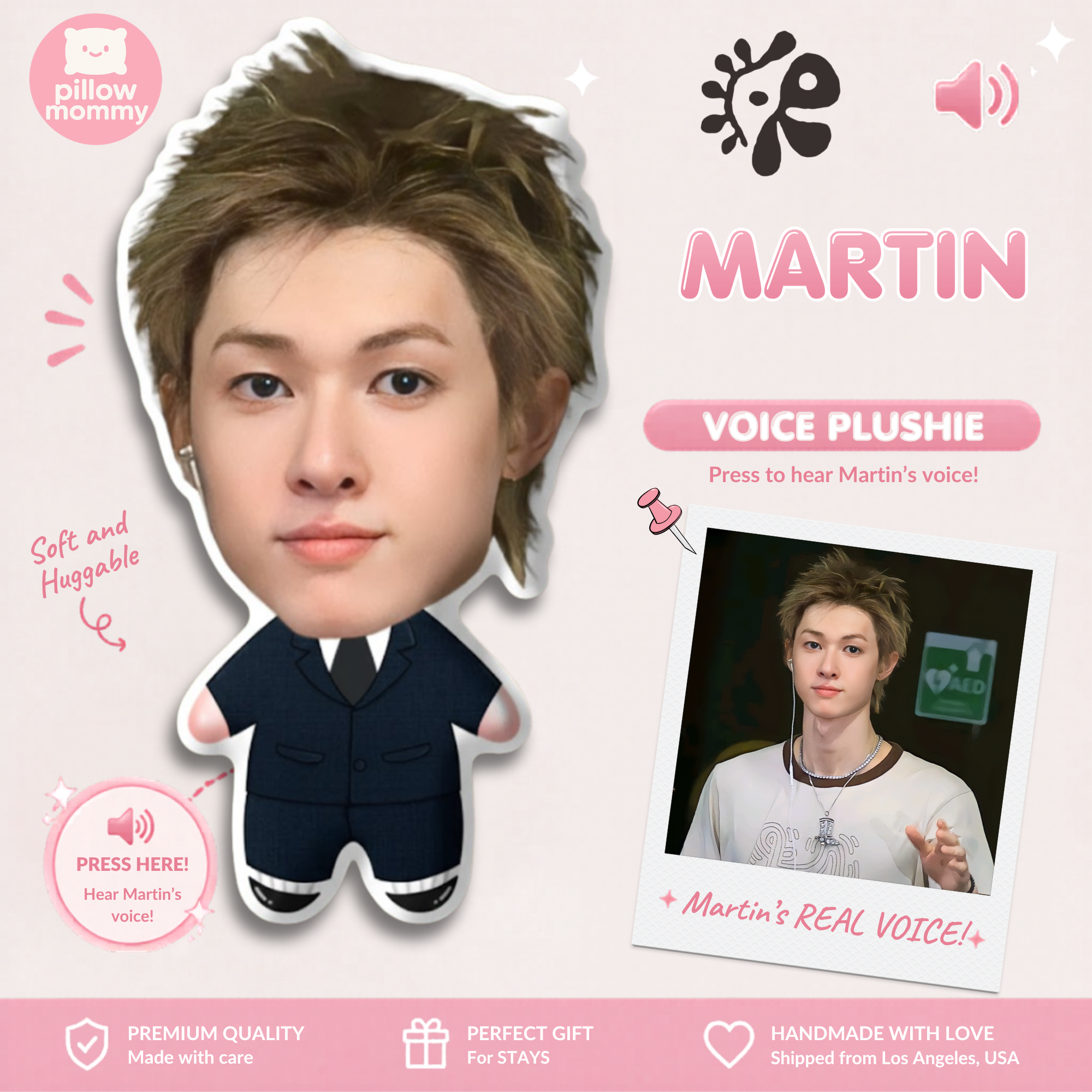 Cortis Martin Talking Plushie