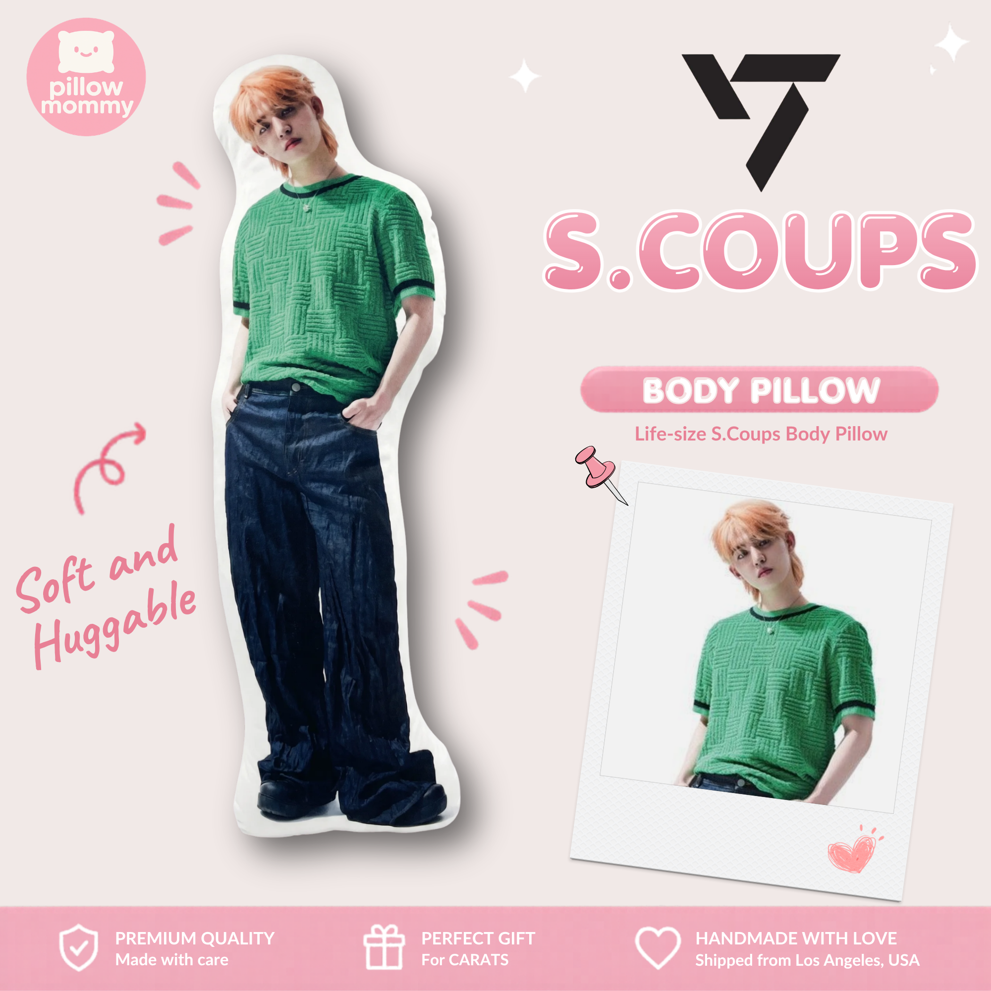 SEVENTEEN S.Coups Life-Size Body Pillow