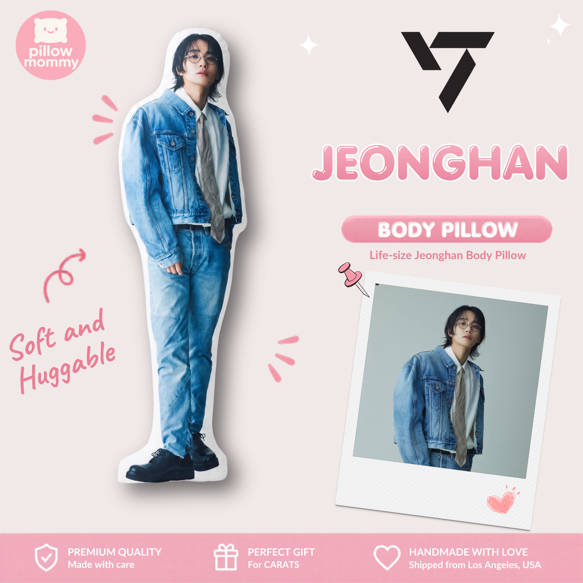 SEVENTEEN Jeonghan Life-Size Body Pillow