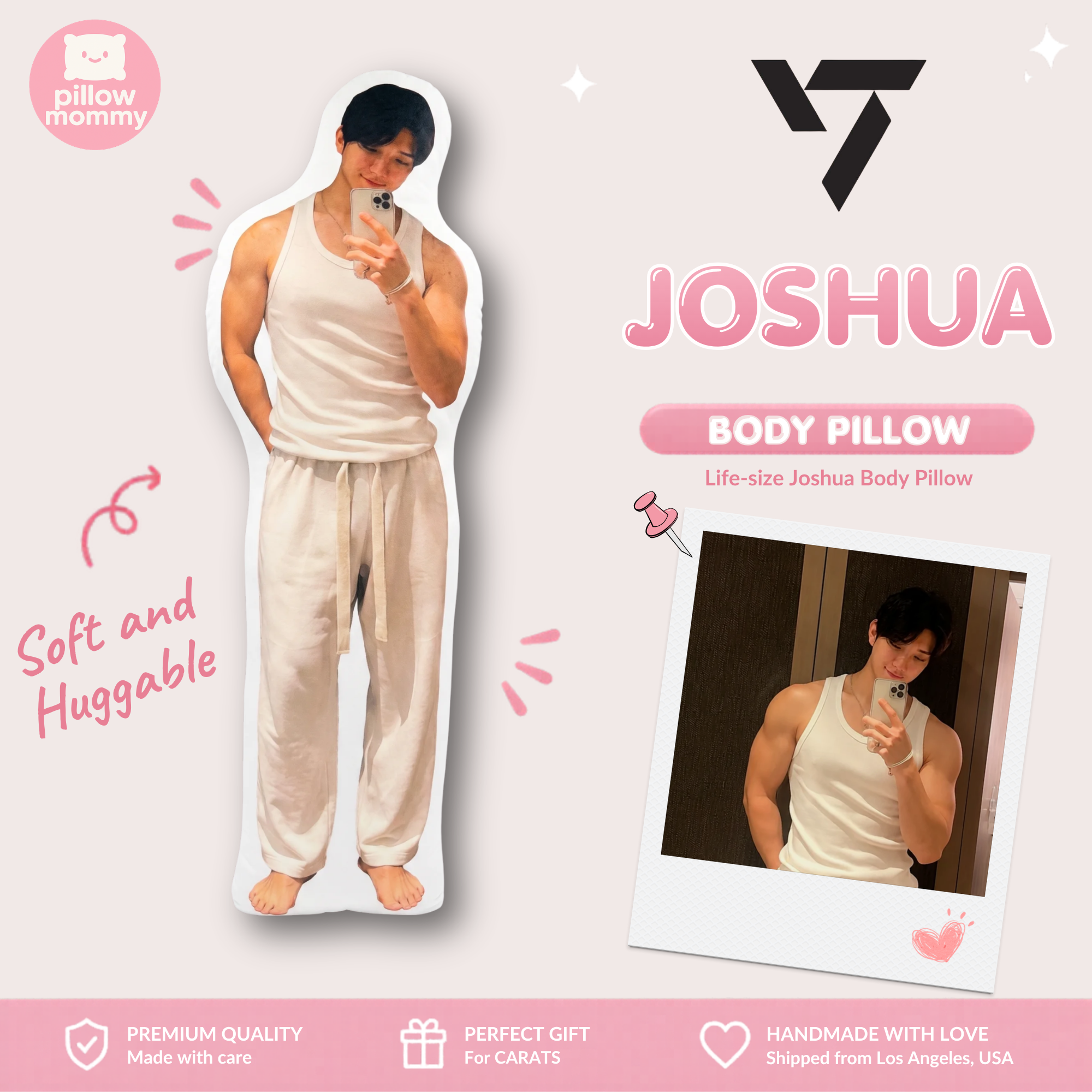 SEVENTEEN Joshua Life-Size Body Pillow