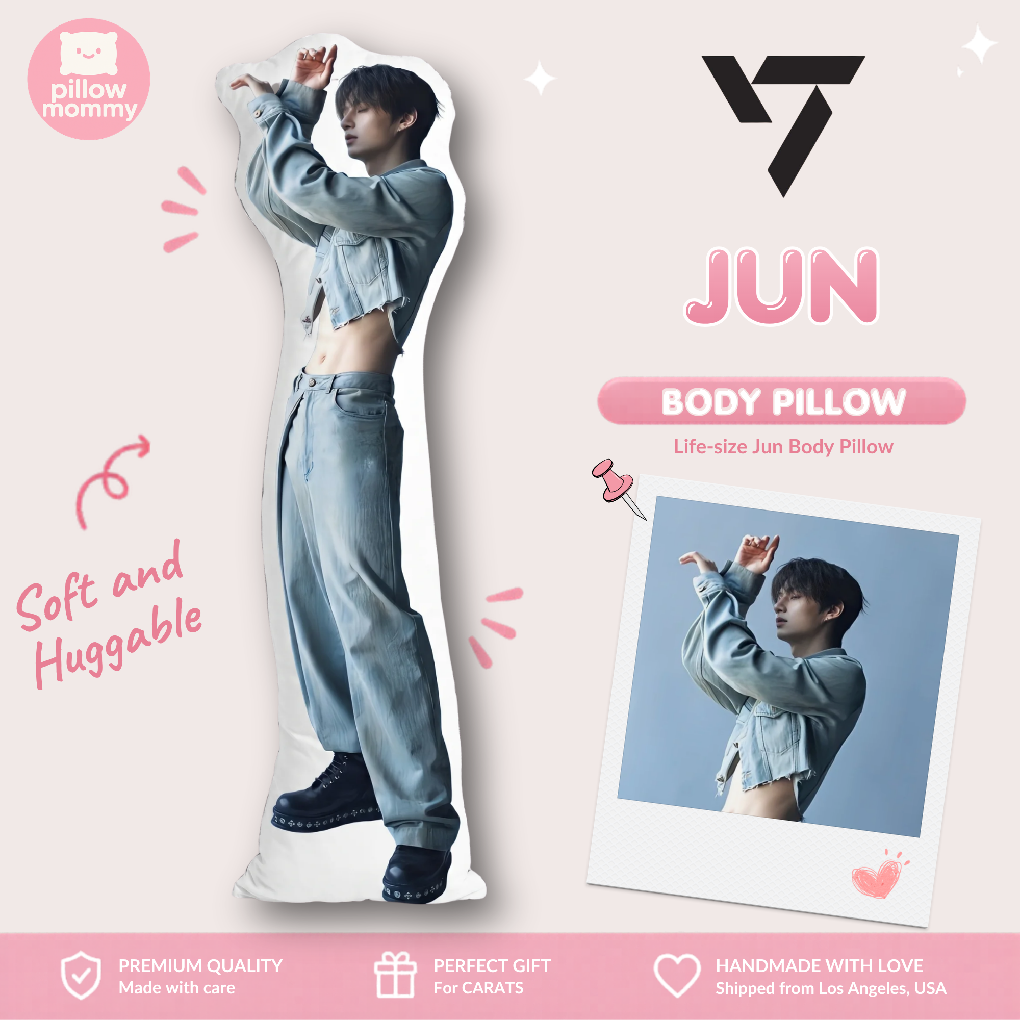 SEVENTEEN Jun Life-Size Body Pillow