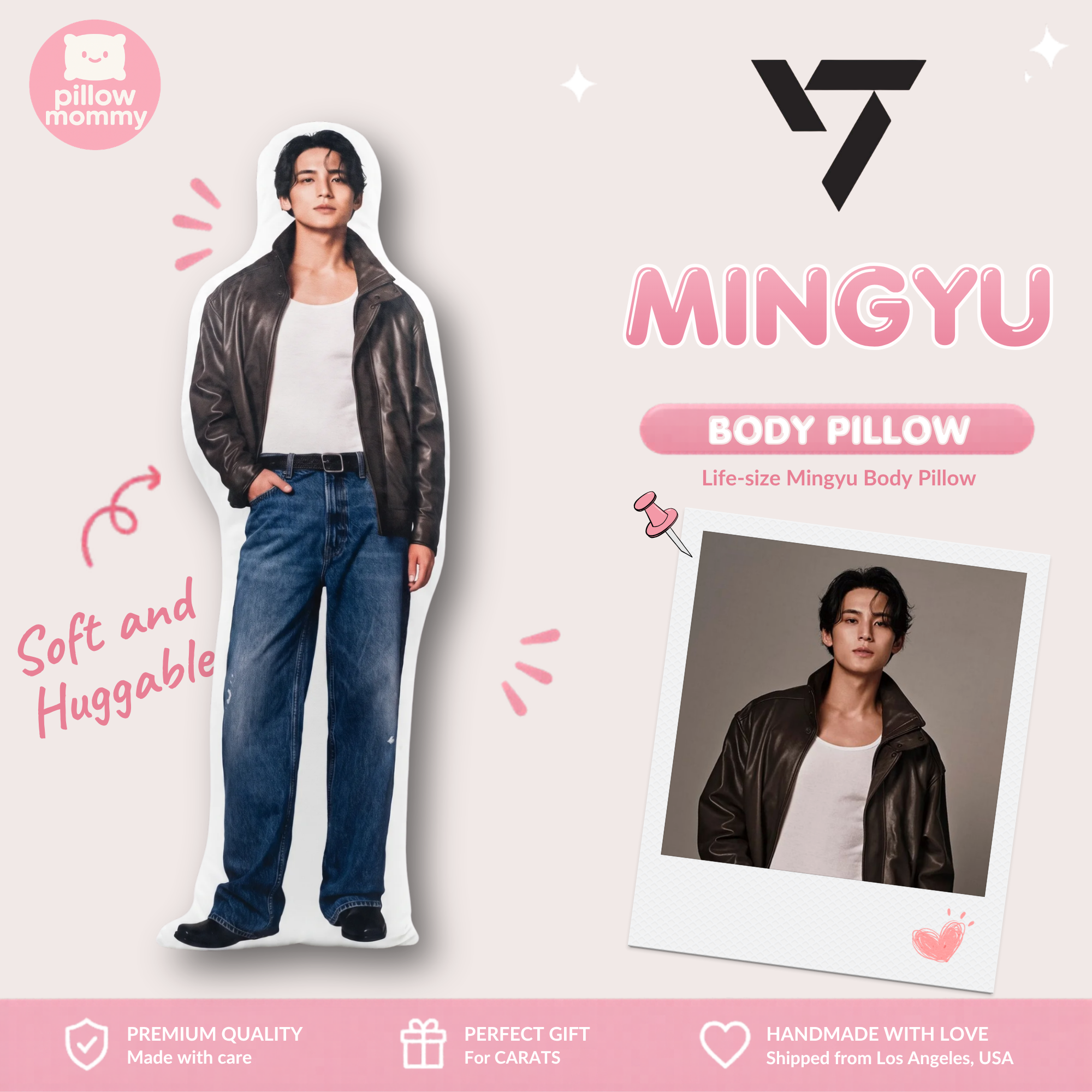 SEVENTEEN Mingyu Life-Size Body Pillow