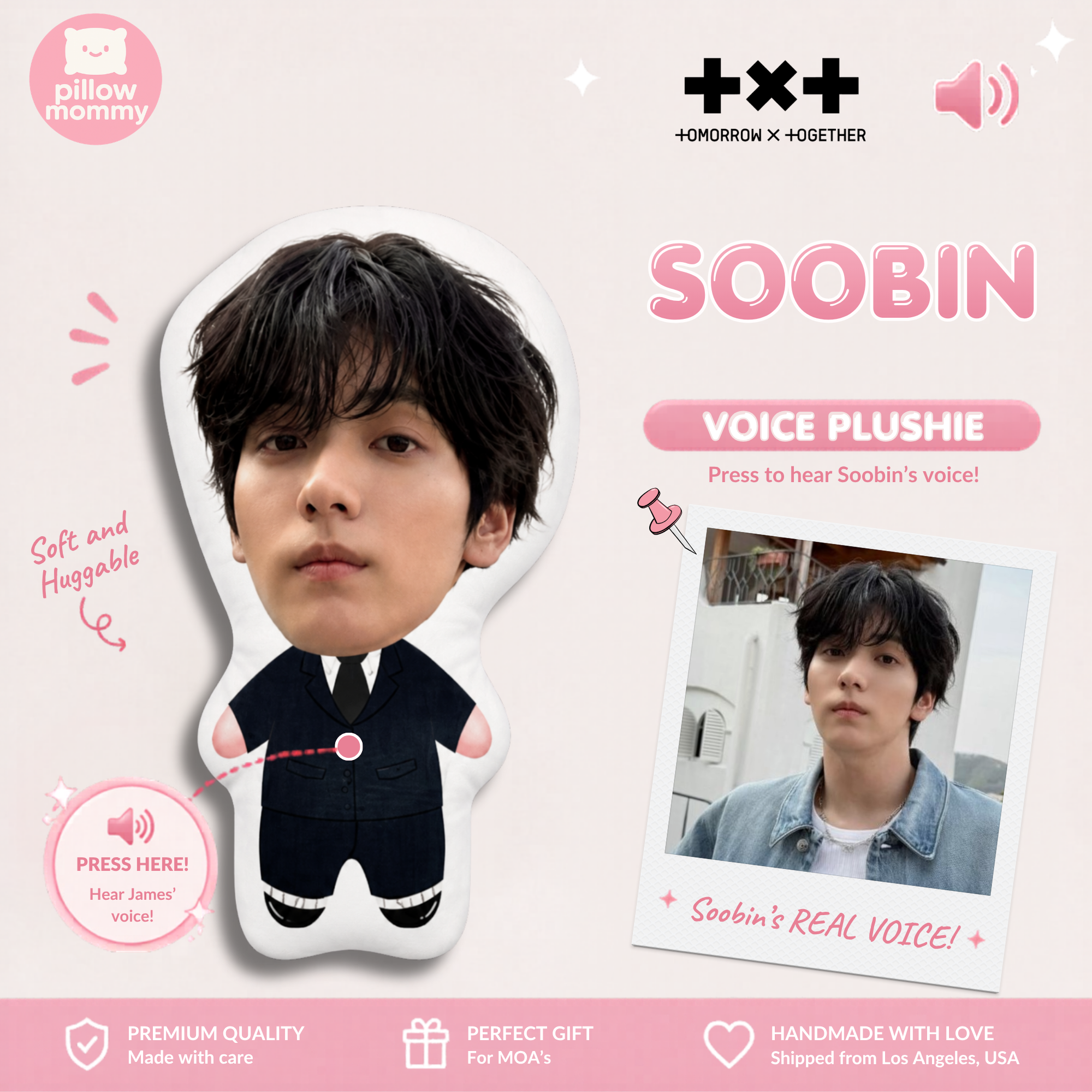 TXT Soobin Talking Plushie