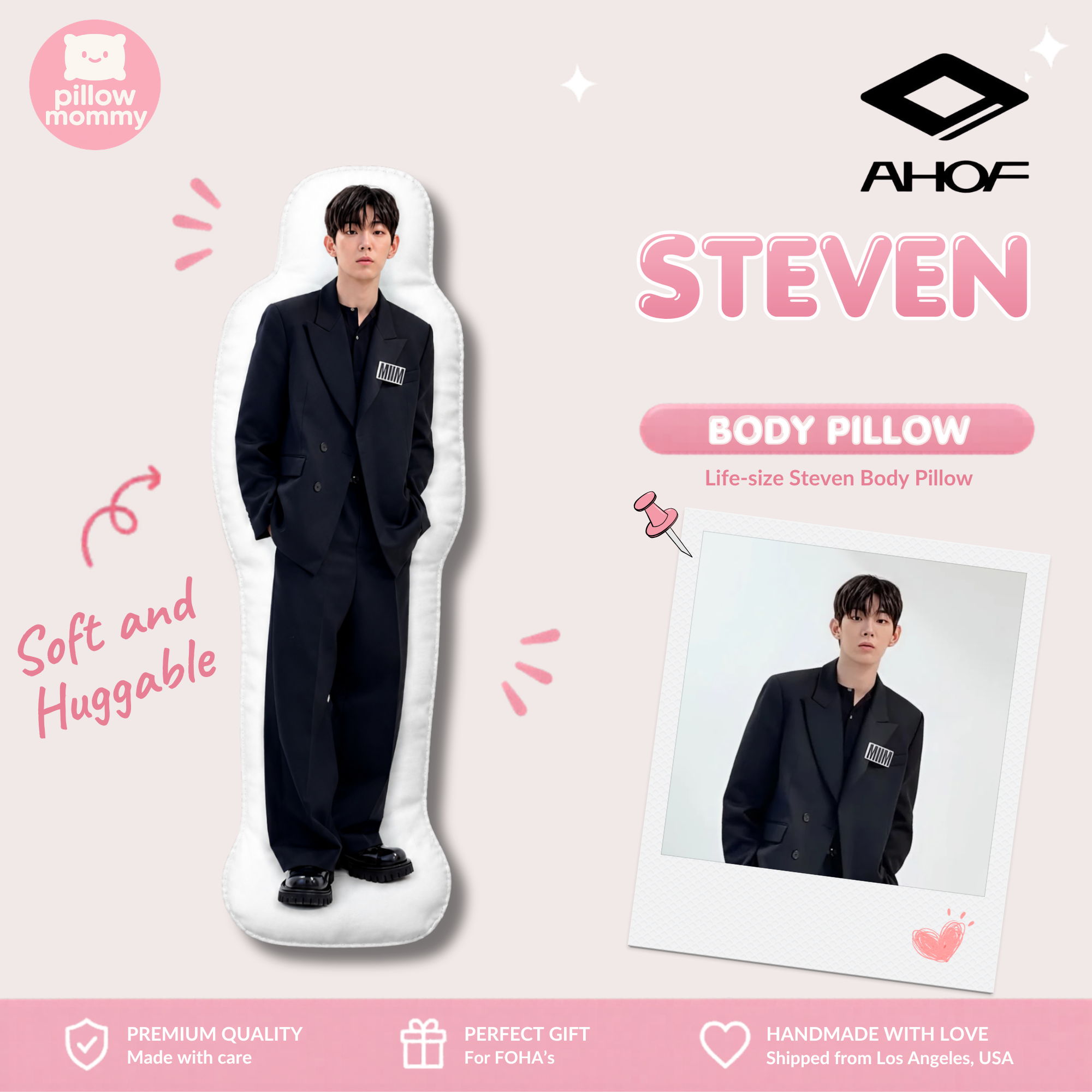 AHOF Steven Life-Size Body Pillow