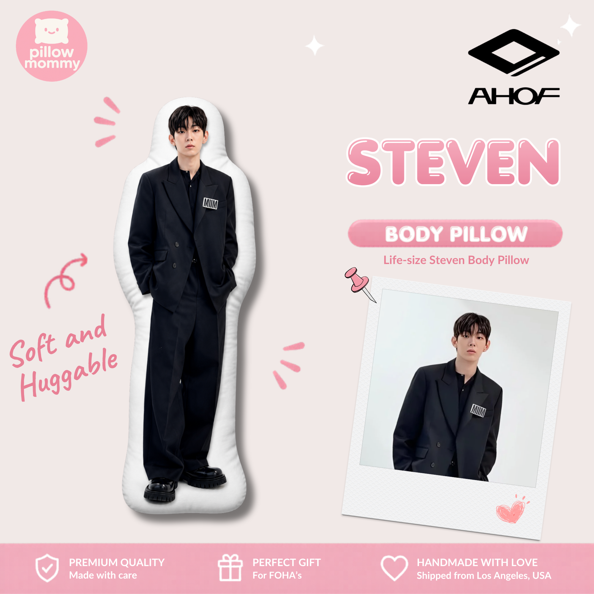 AHOF Steven Life-Size Body Pillow