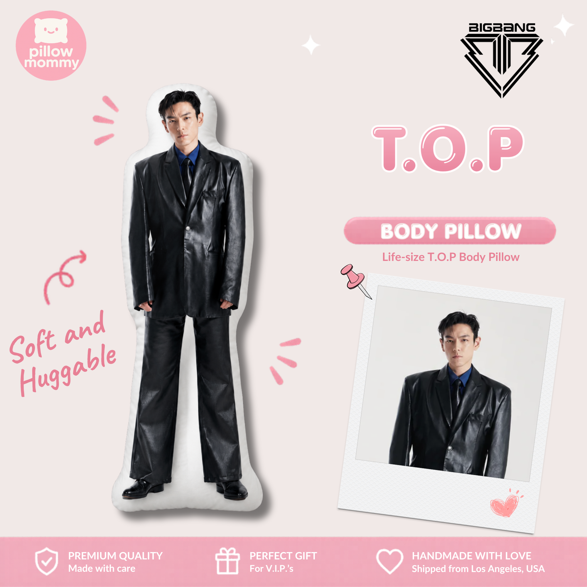 BIGBANG T.O.P Life-Size Body Pillow