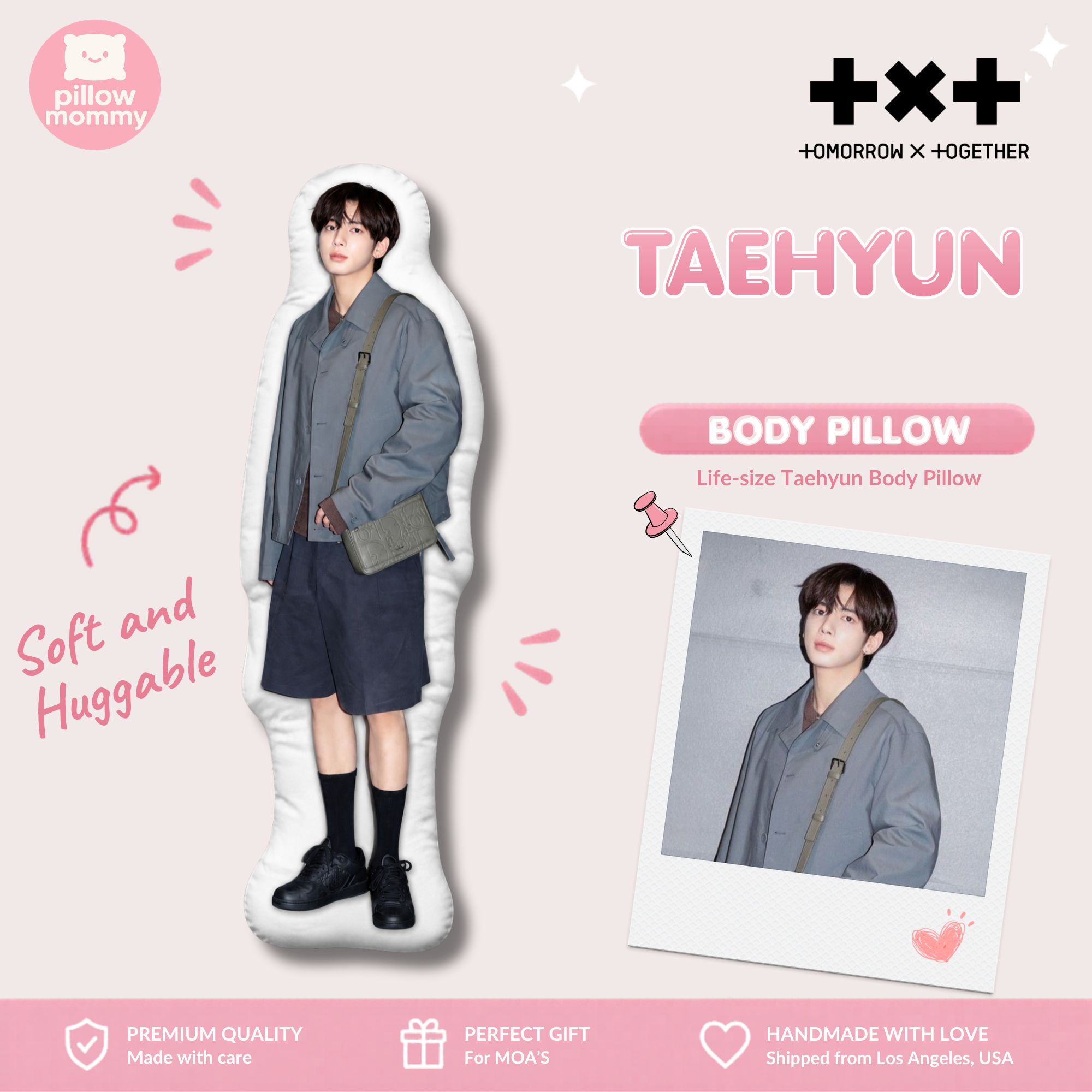 TXT Taehyun Life-Size Body Pillow