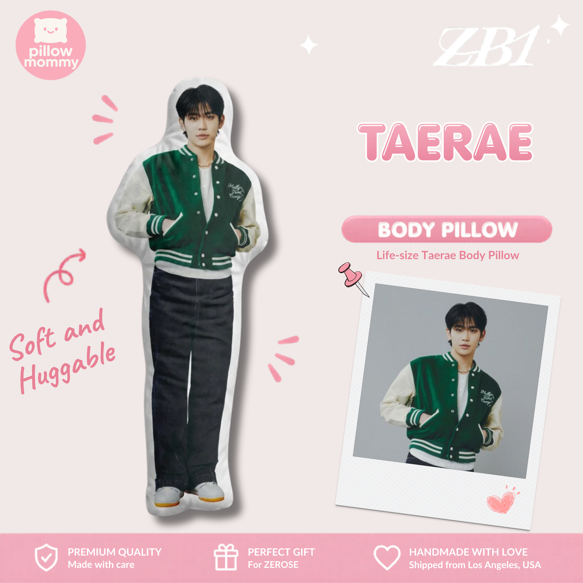 ZB1 Taerae Life-Size Body Pillow