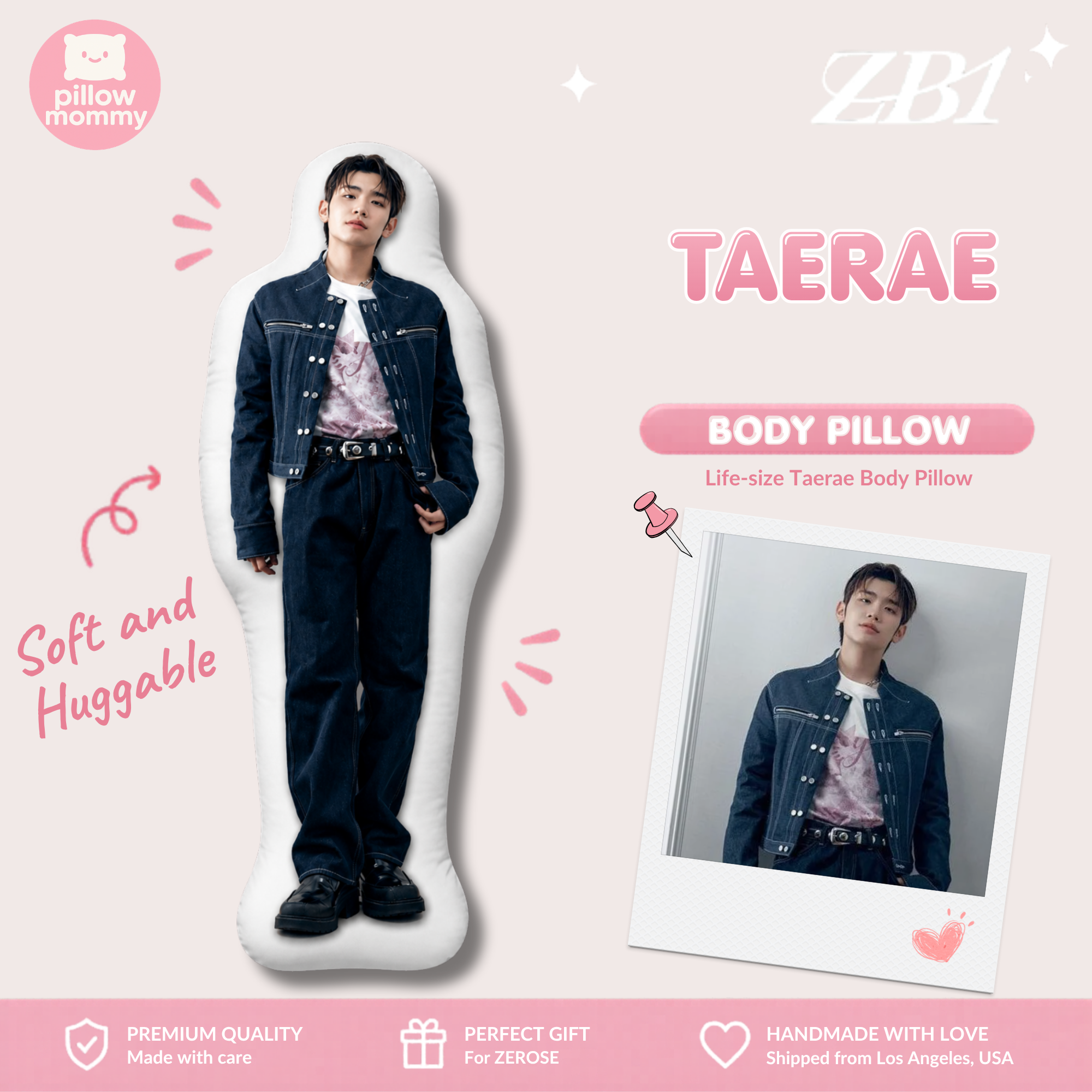ZB1 Taerae Life-Size Body Pillow
