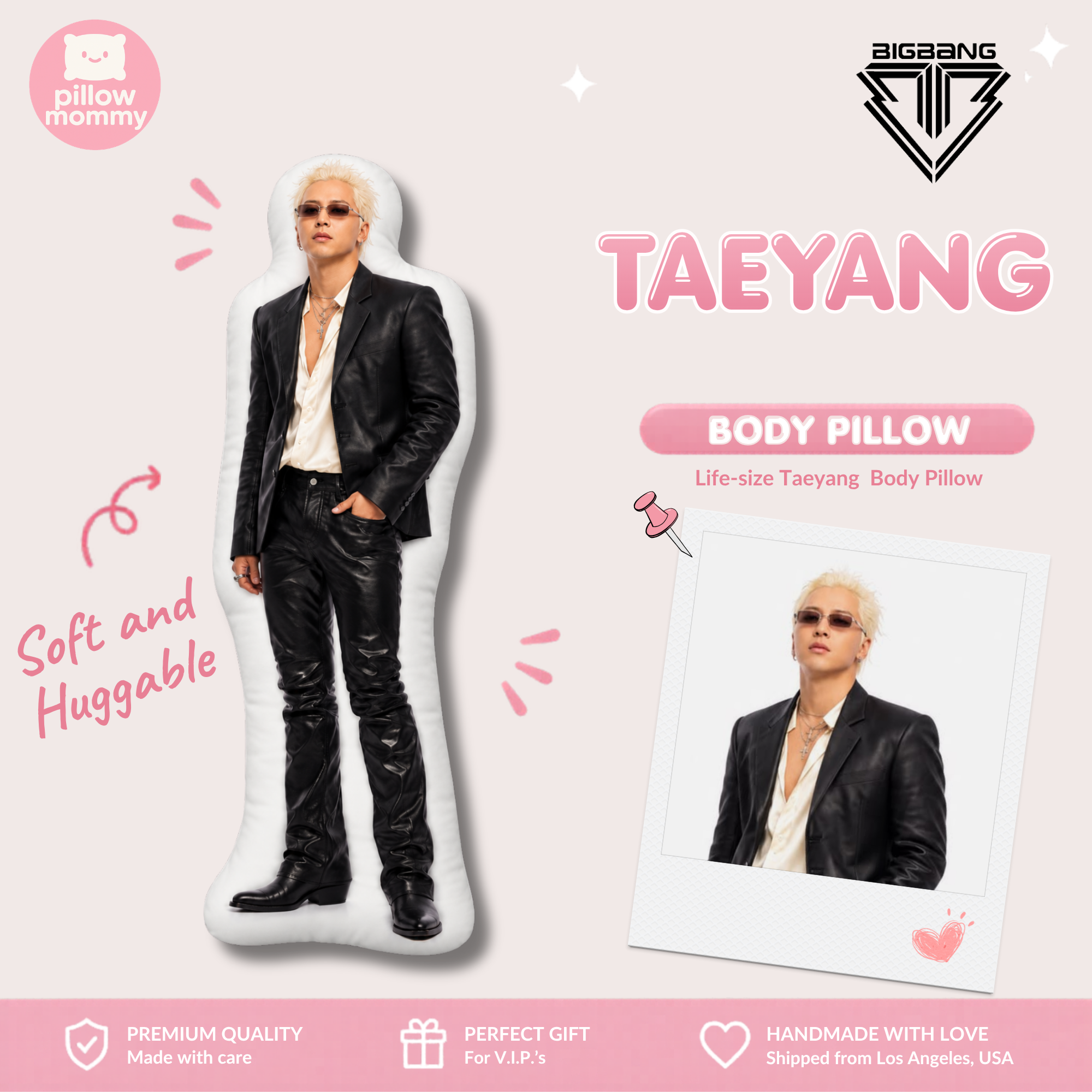 BIGBANG Taeyang Life-Size Body Pillow