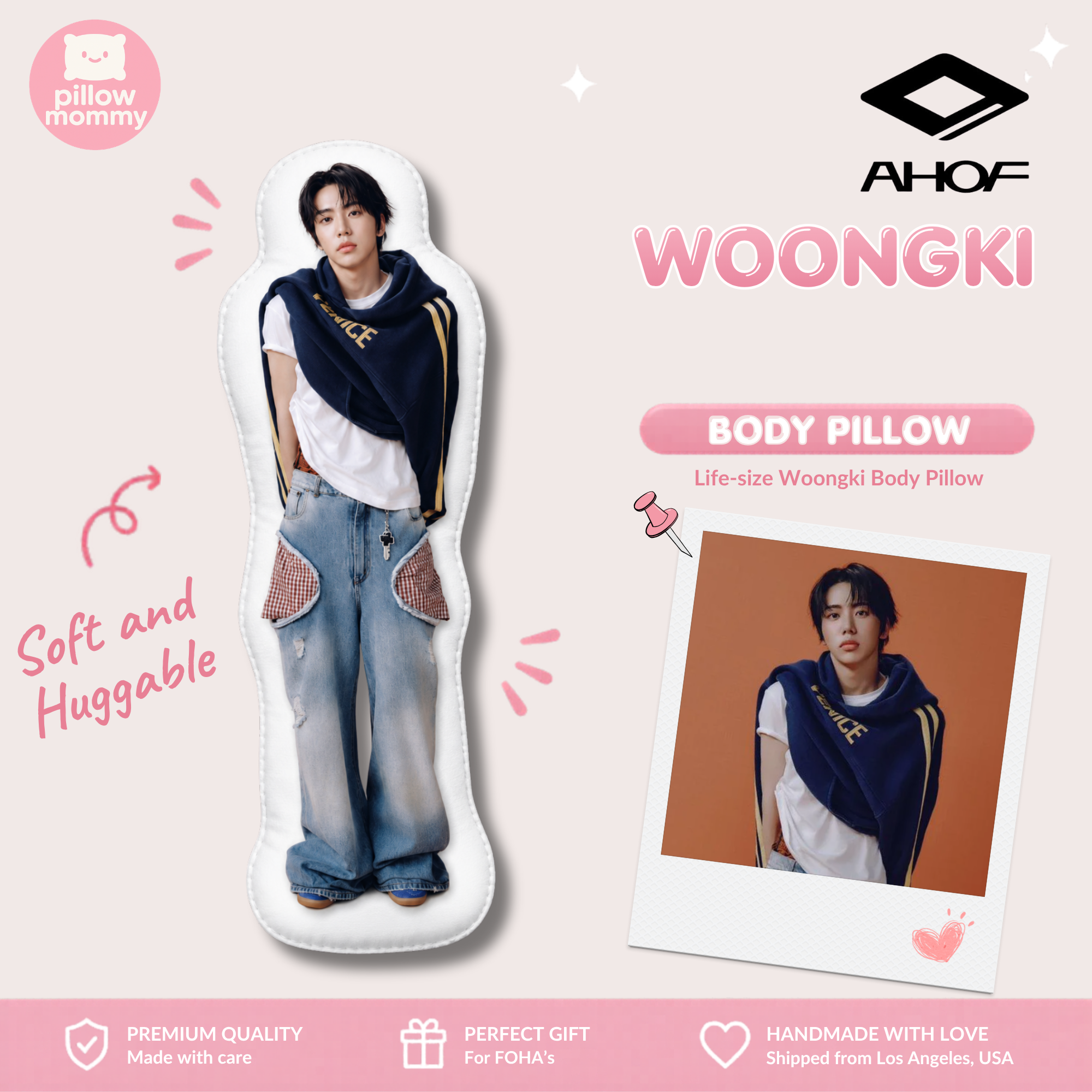 AHOF Woongki Life-Size Body Pillow