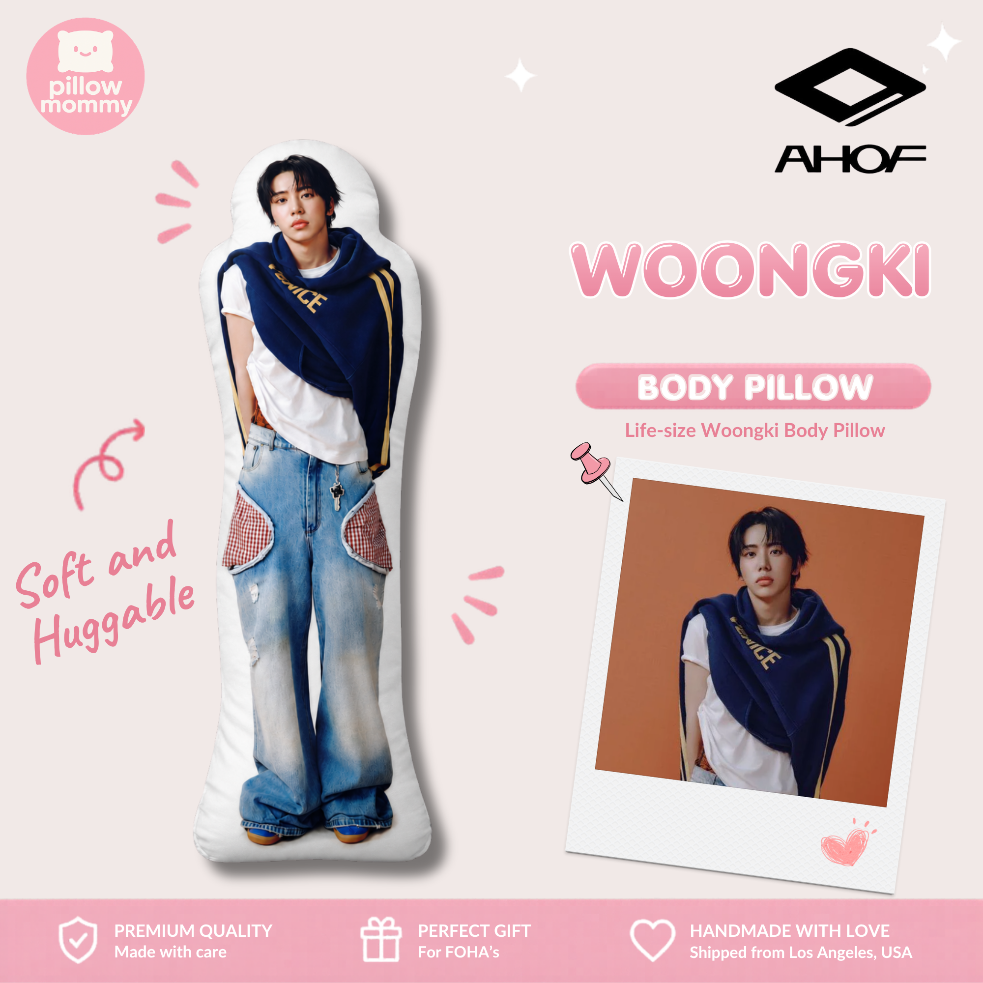 AHOF Woongki Life-Size Body Pillow
