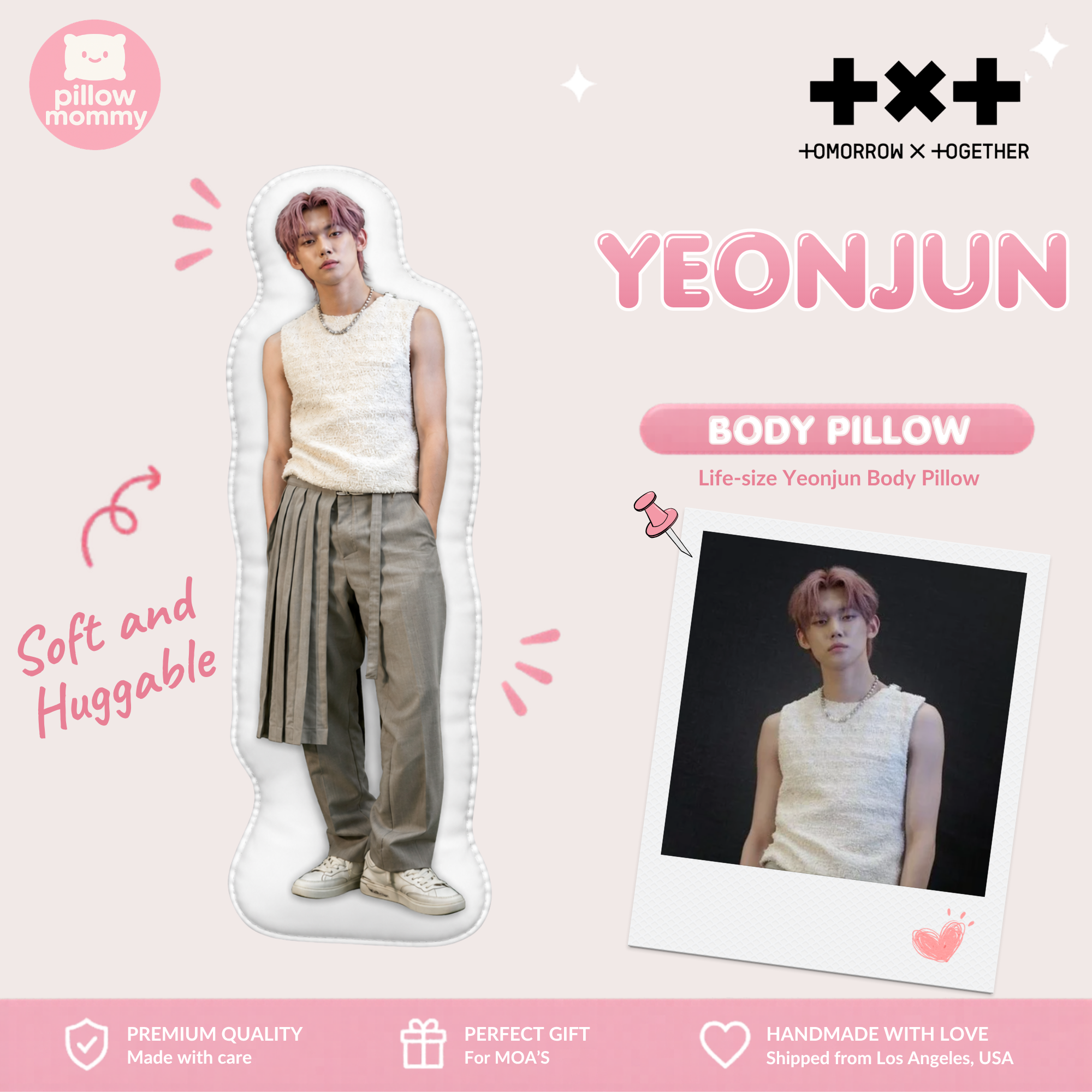 TXT Yeonjun Life-Size Body Pillow