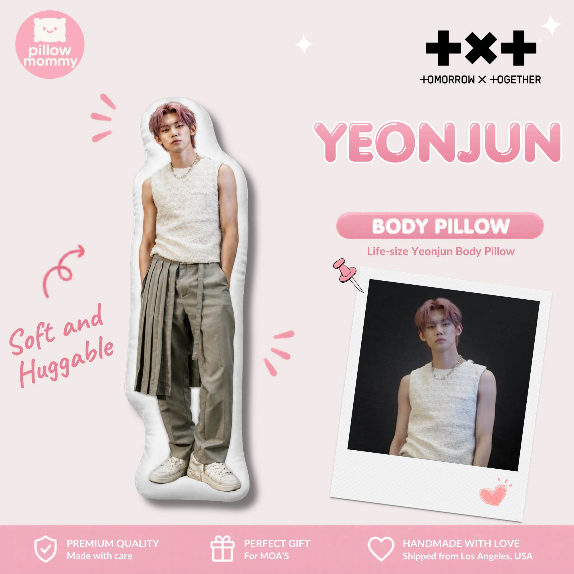 TXT Yeonjun Life-Size Body Pillow